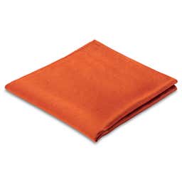 Classic Warm Orange Silk Twill Pocket Square