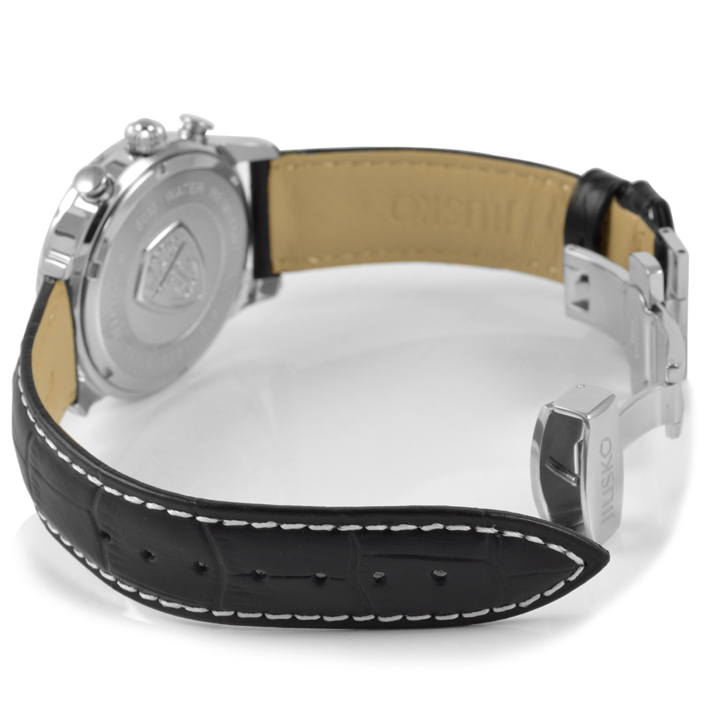 Orologio classico in pelle e vetro zaffiro  - 7