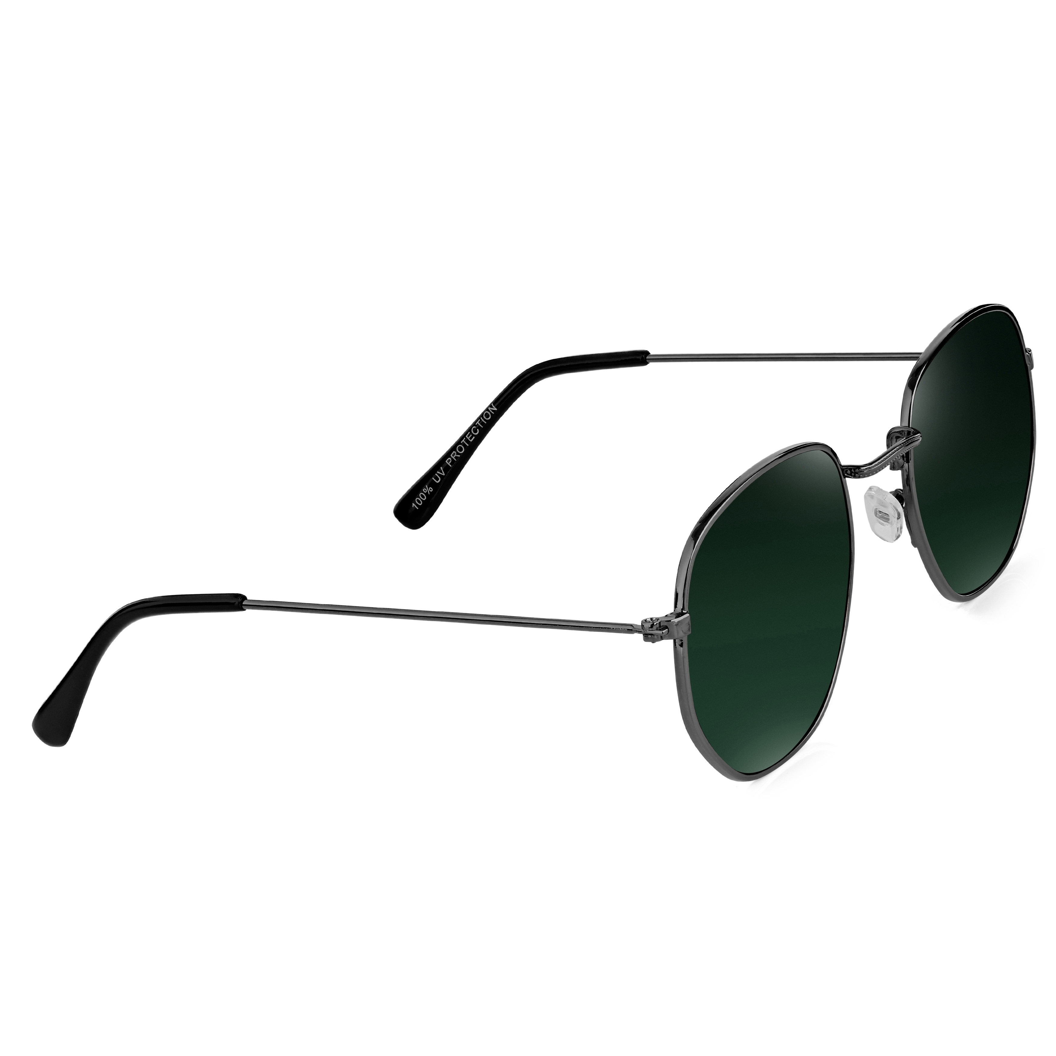 Óculos de Sol Wade Pretos e Verdes Wallis - 3