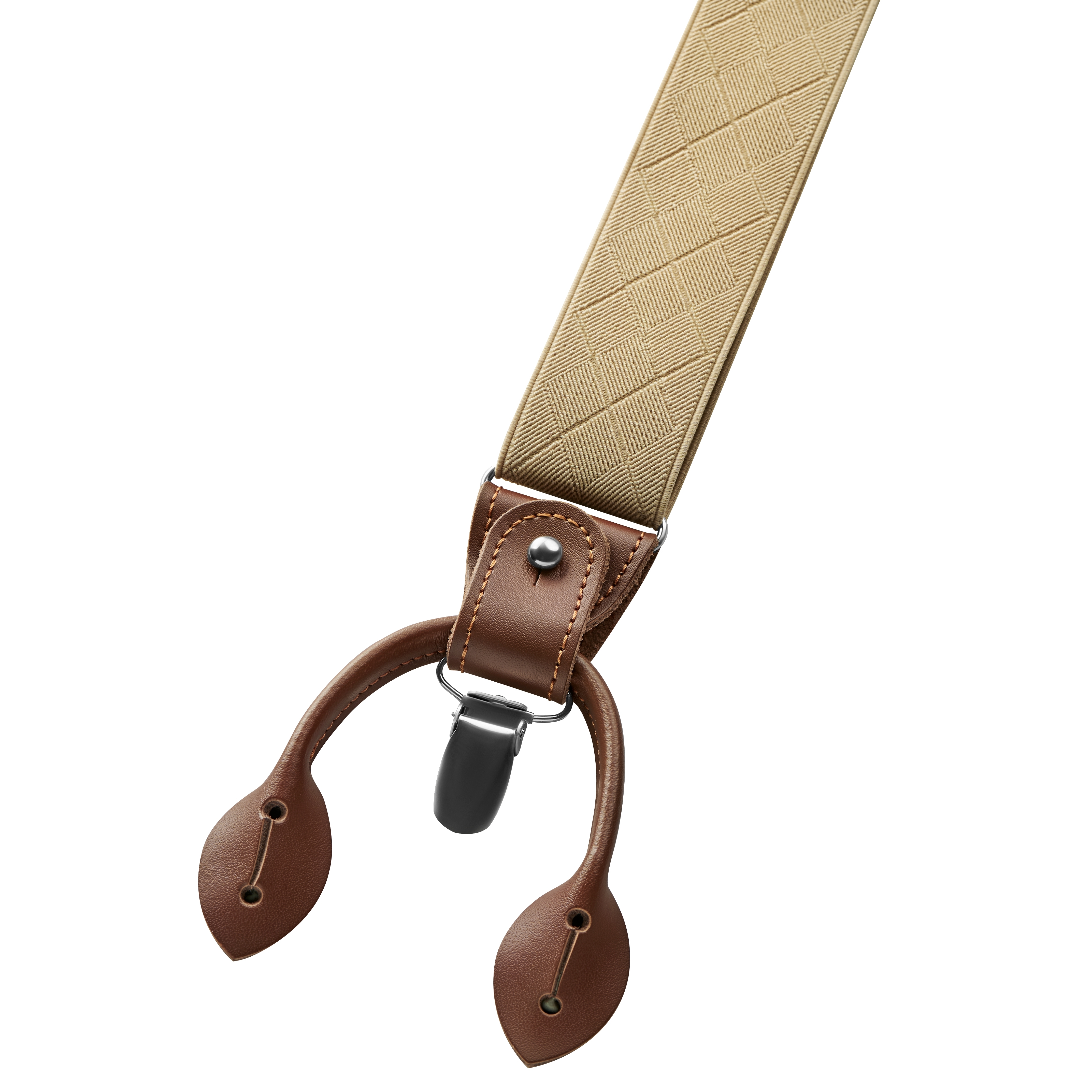 Vexel | Sand Diamantengemusterte X-Rücken-Hosenträger - 3