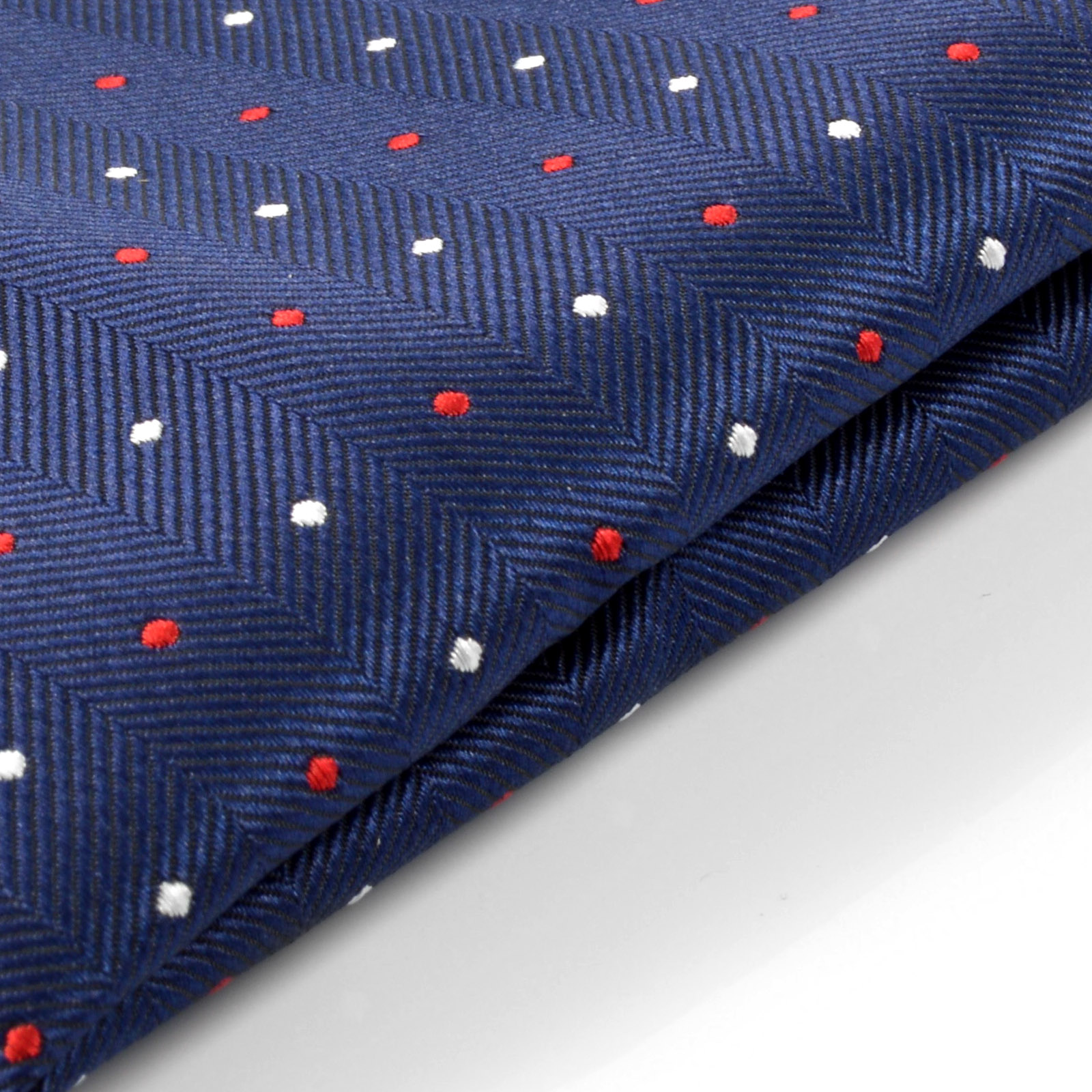 Dark Blue Dotted Pocket Square - 2