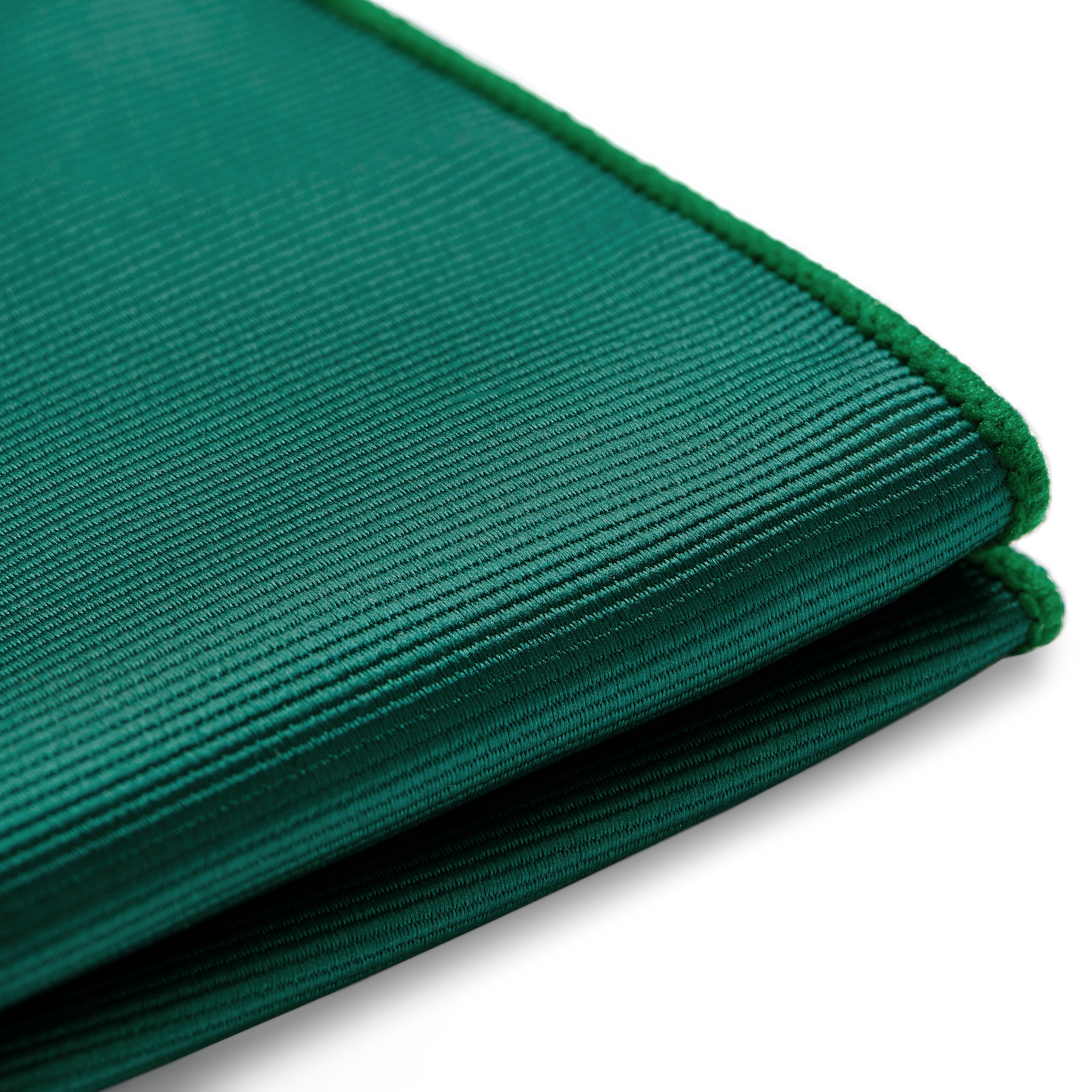 Szmaragdowozielona poszetka rypsowa - 3