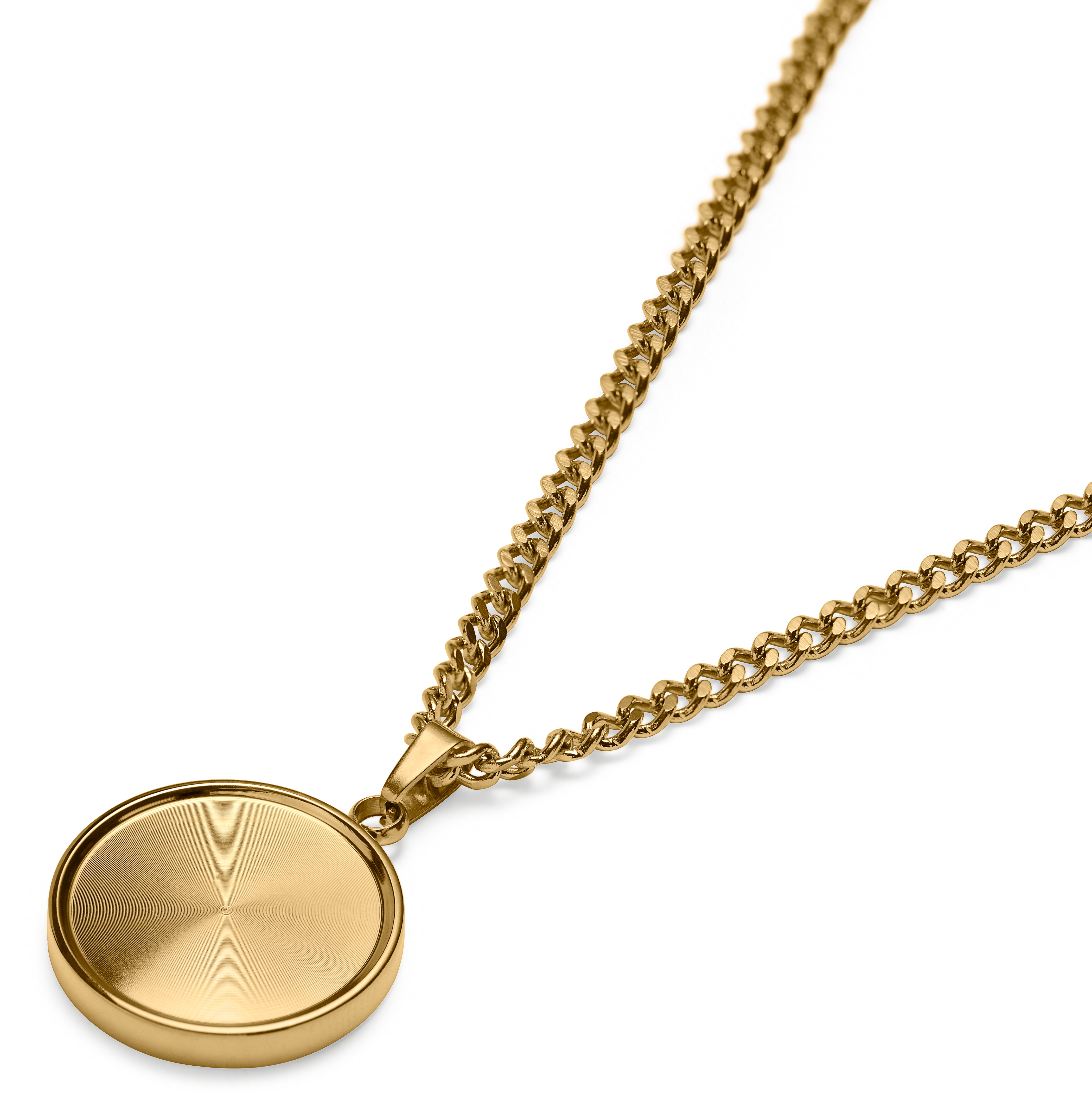 Ace | Gold-tone 7 Poker Chip Pendant Necklace - 6