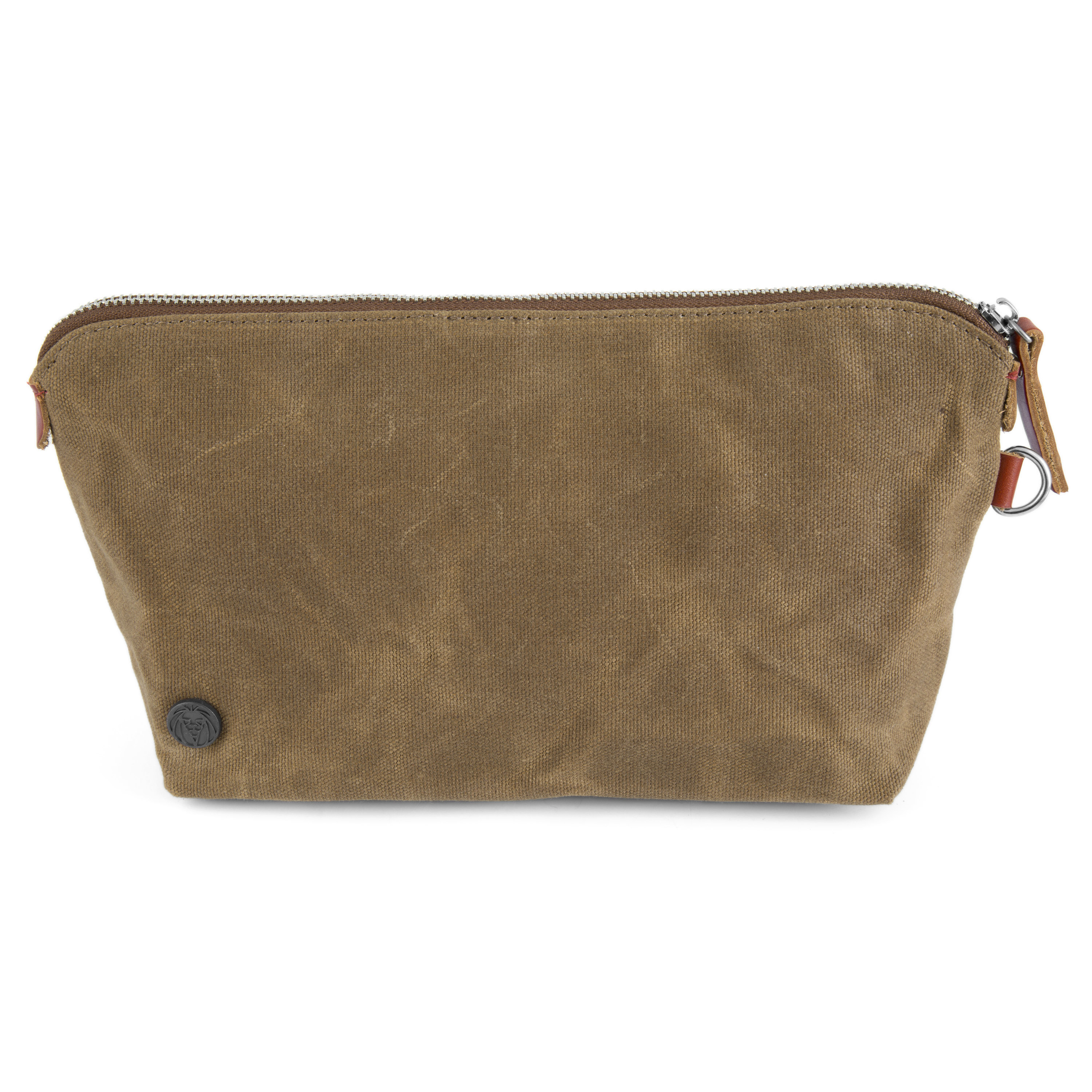 Khaki Drexel Voksbehandlet Kanvastoilettaske - 4