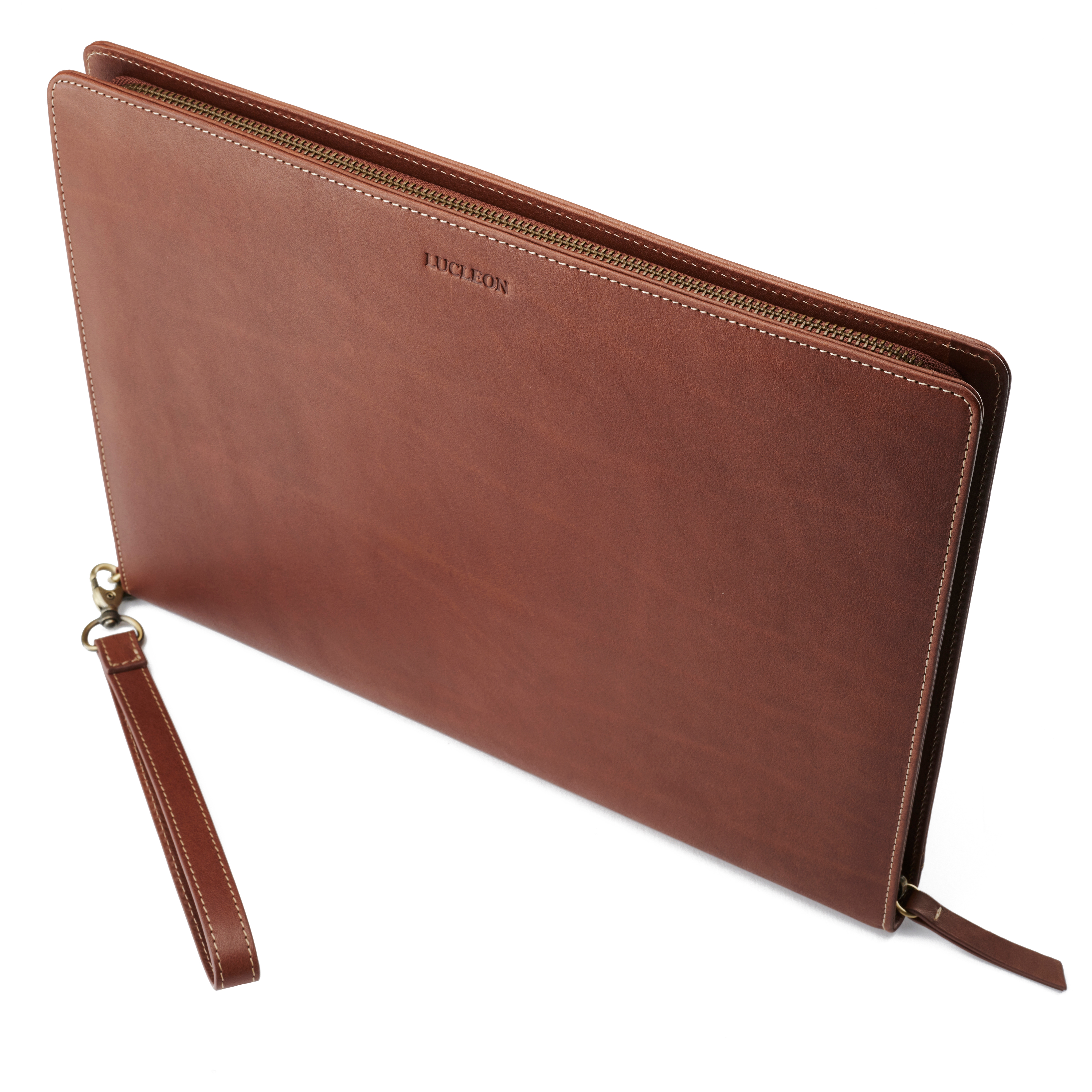 Portafolios de cuero canela Franklyn - 6