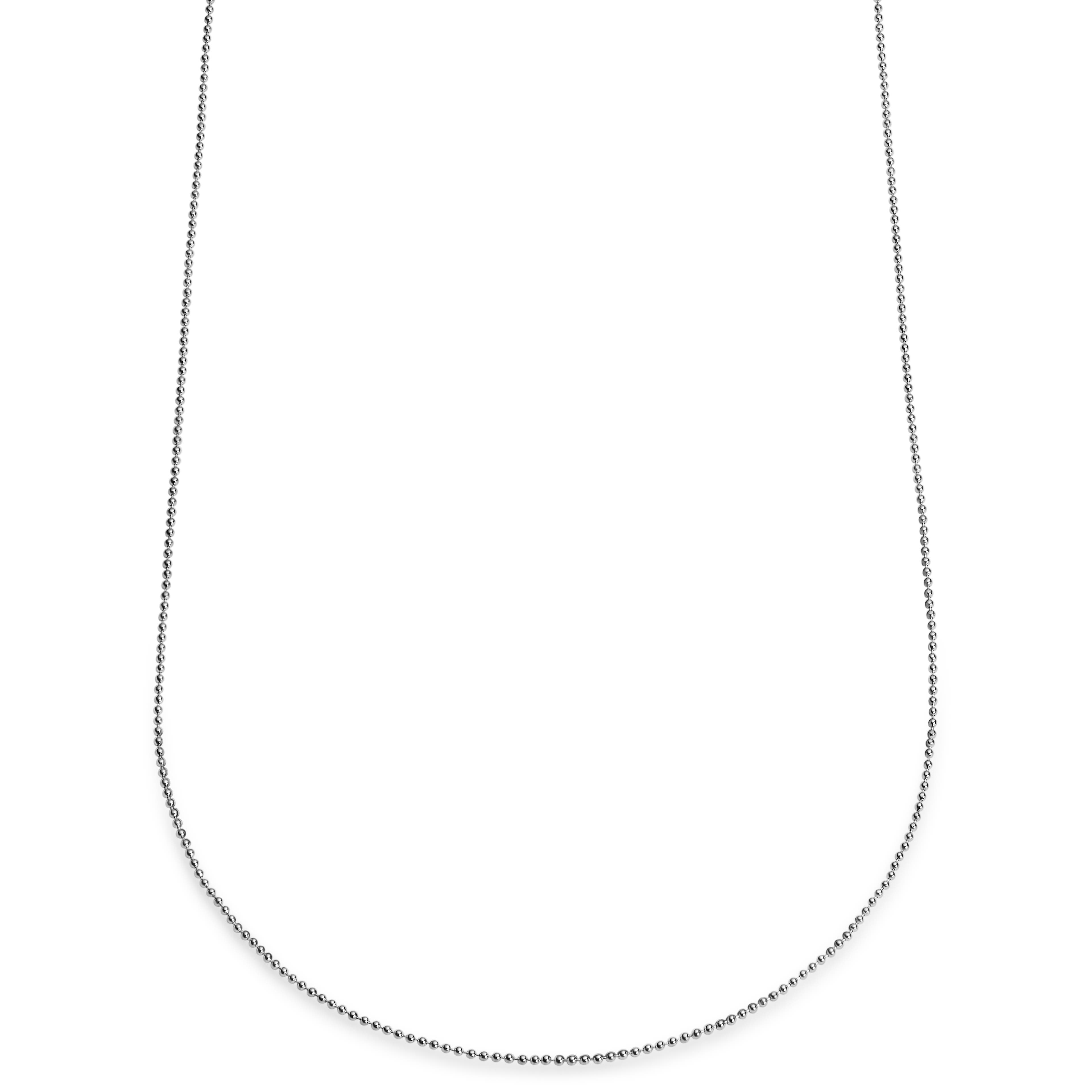 Essentials | Collar de cadena de bolas plateado de 1,6 mm Essentials | Collar de cadena de bolas plateado de 1,6 mm