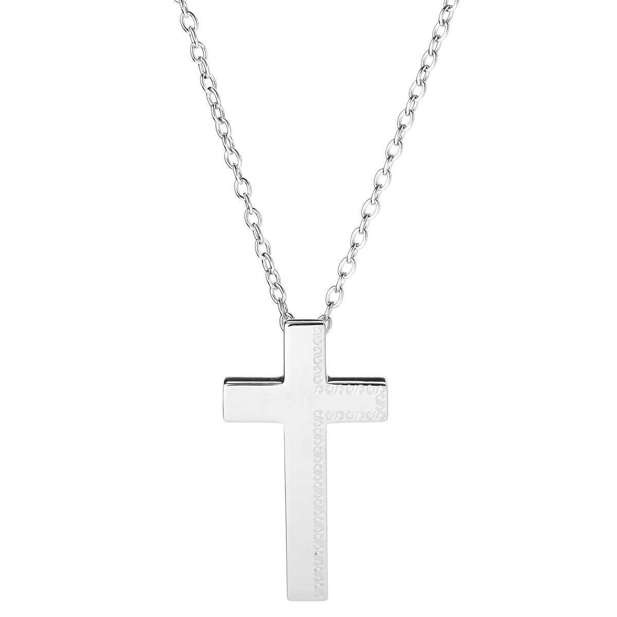 Collane Con Ciondolo Croce Color Oro In Acciaio Inossidabile - Foto 2