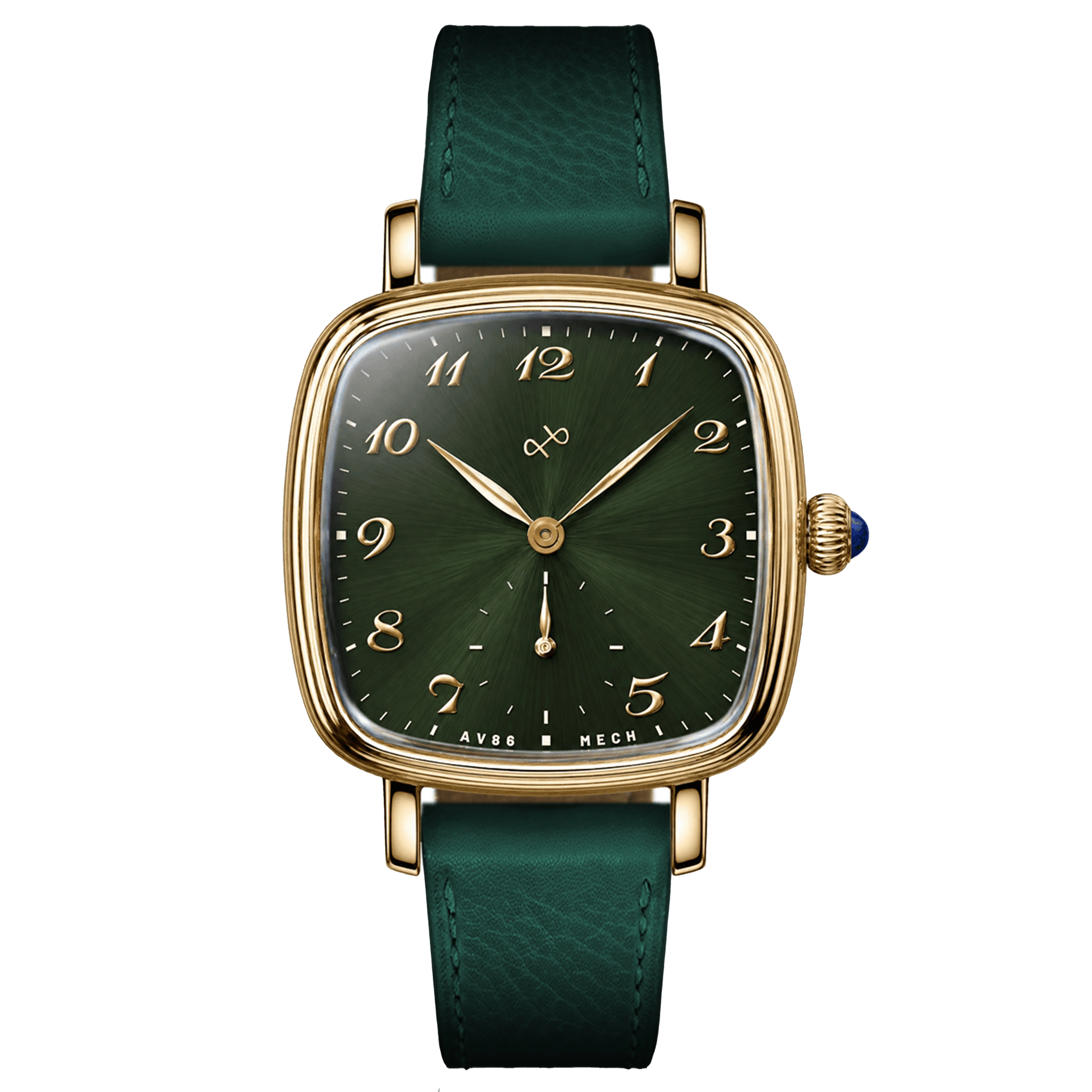 AV86 | 1954 Capri reloj mecánico en dorado y verde AV86 | 1954 Capri reloj mecánico en dorado y verde