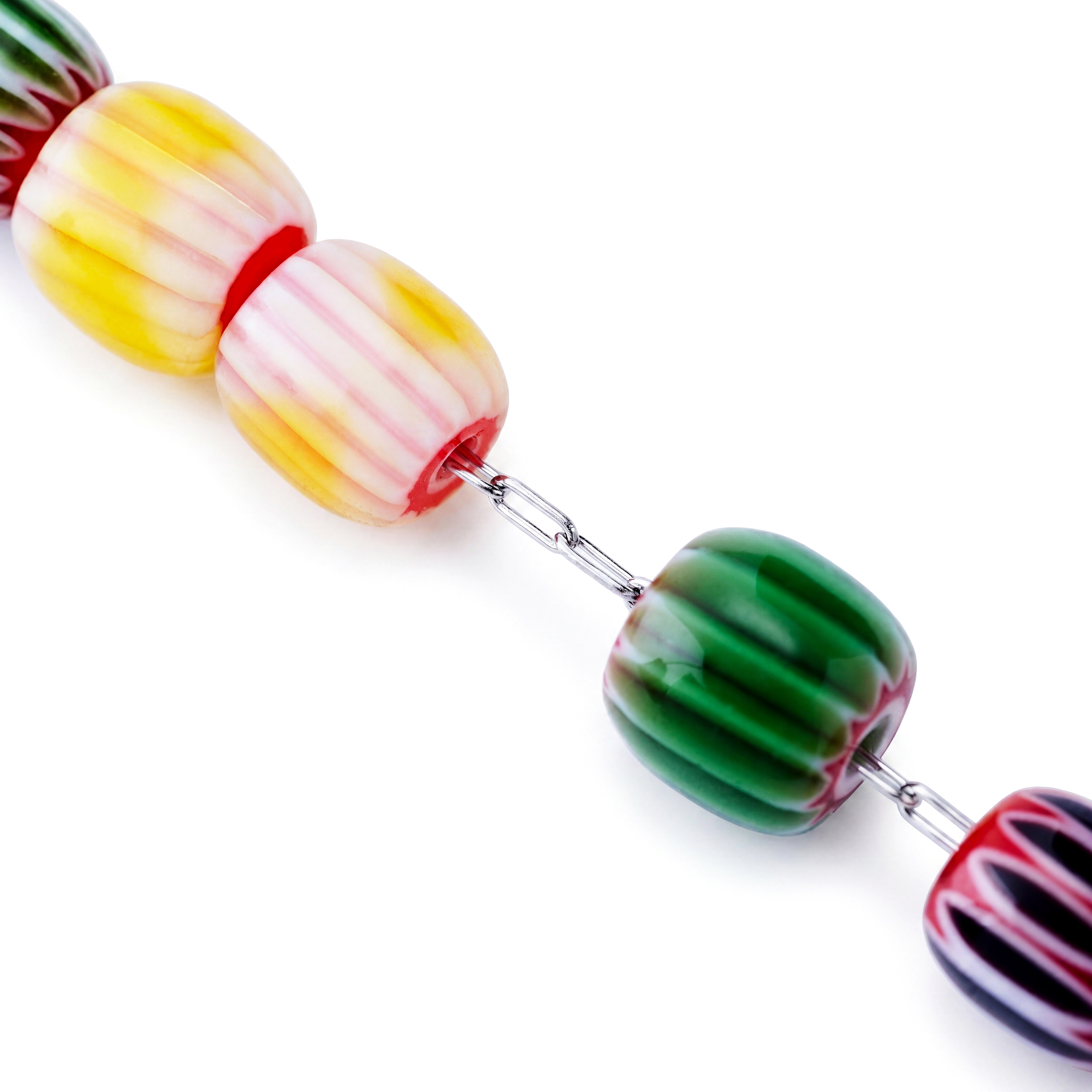 Pearlmania | Collar Confetti multicolor de cuentas de cristal - 3