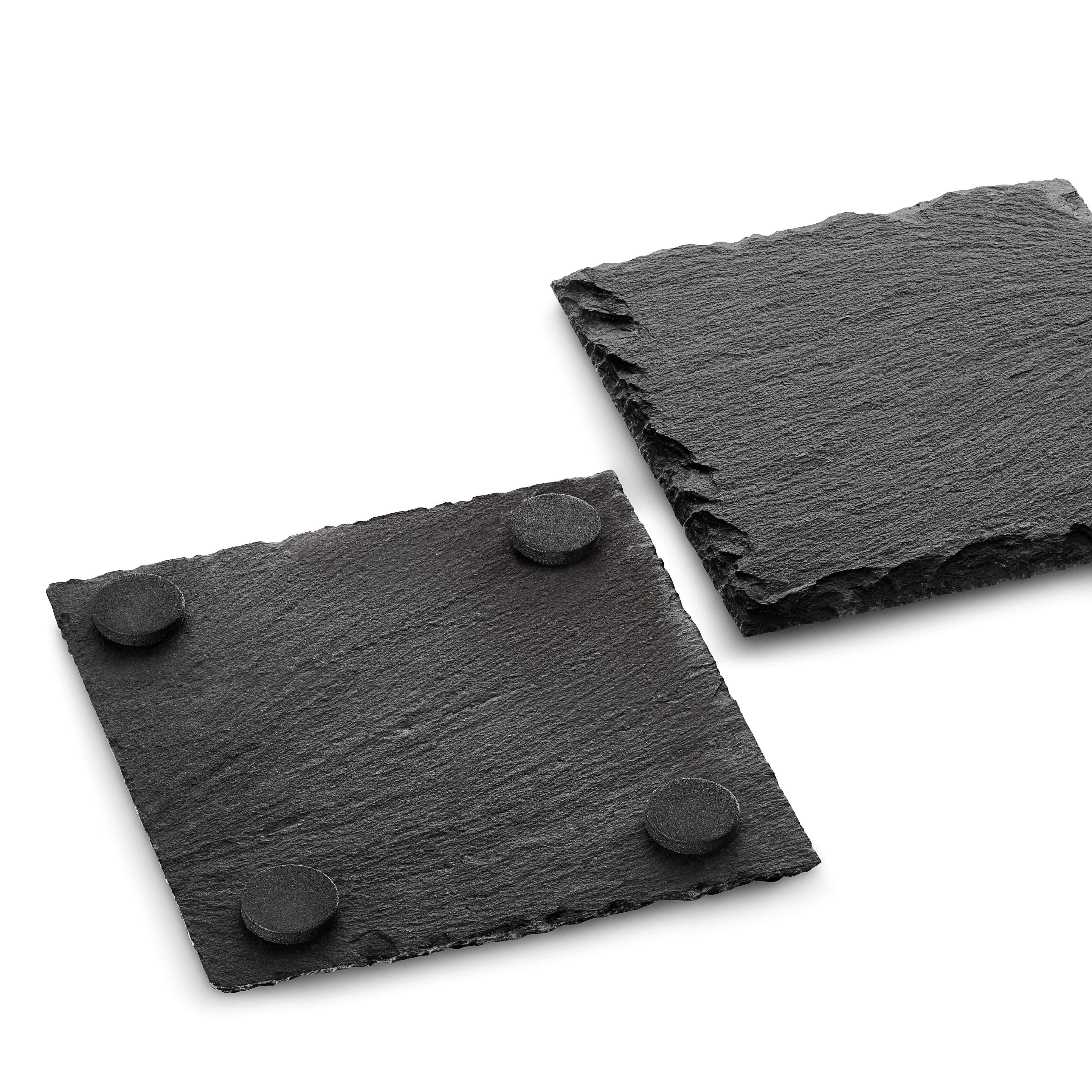 8 Τετράγωνα Πέτρινα Σουβέρ &amp; Βάση - 3