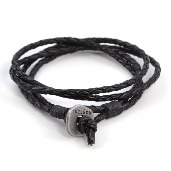 LUCLÉON - Black Delta Læderarmbånd - 1