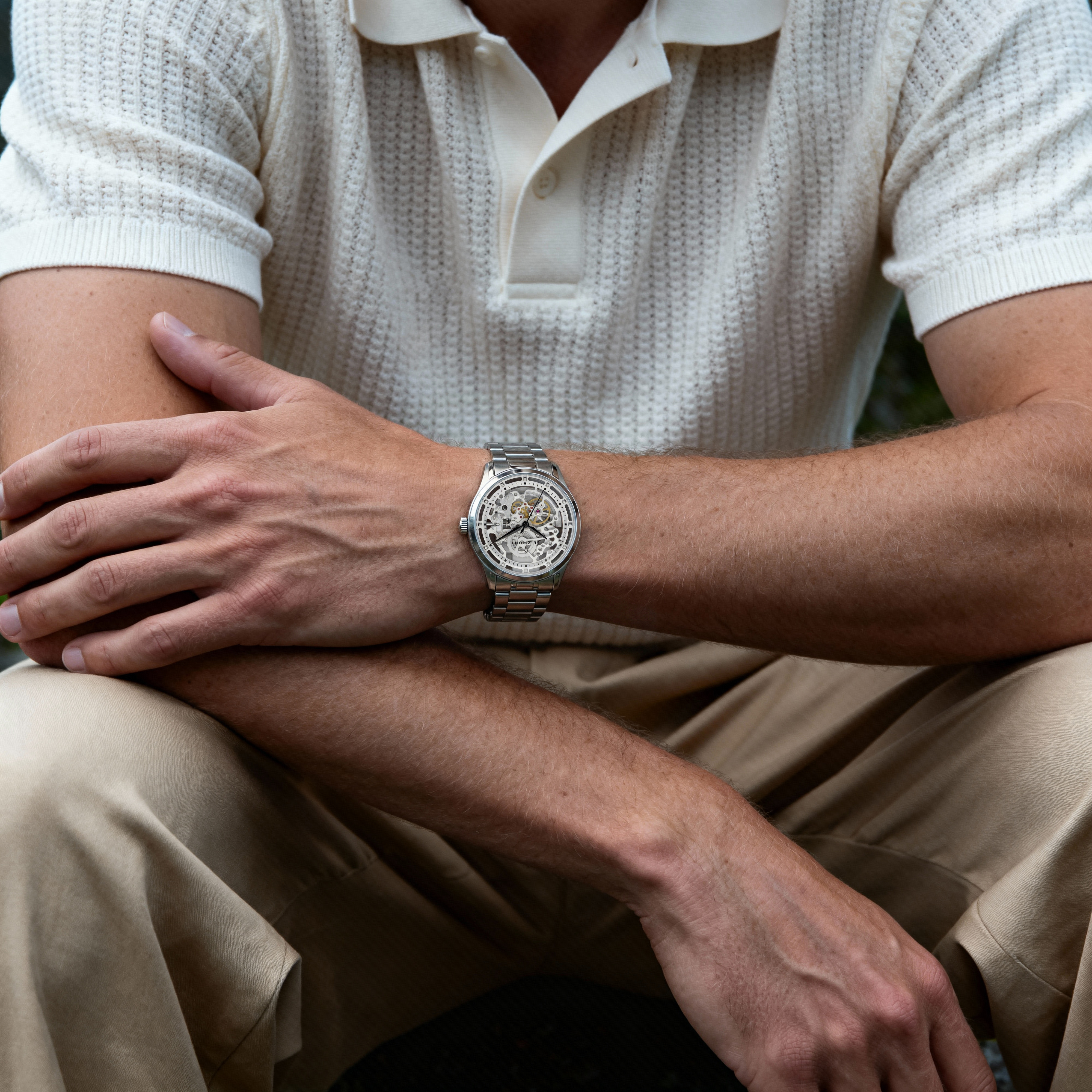 Motus | Automatski skeleton sat od nehrđajućeg čelika srebrne boje - 2