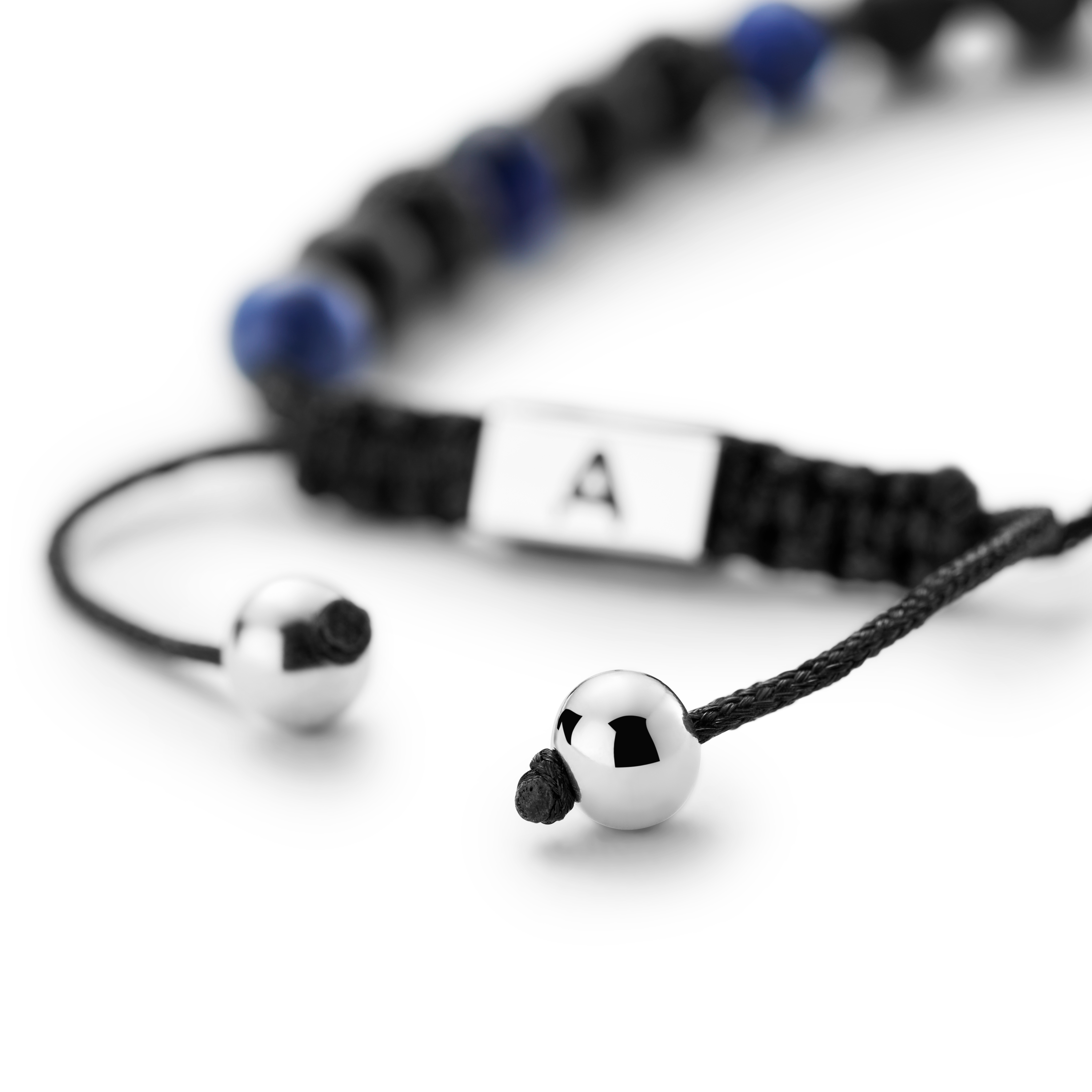 Sanatio 6 mm lavasteen, sodaliet en onyx armband - 7