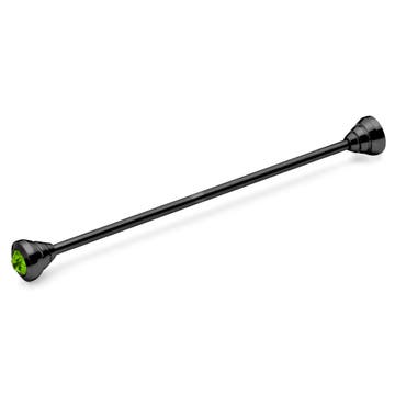 Black Collar Bar with Green Zirconia Black Collar Bar with Green Zirconia