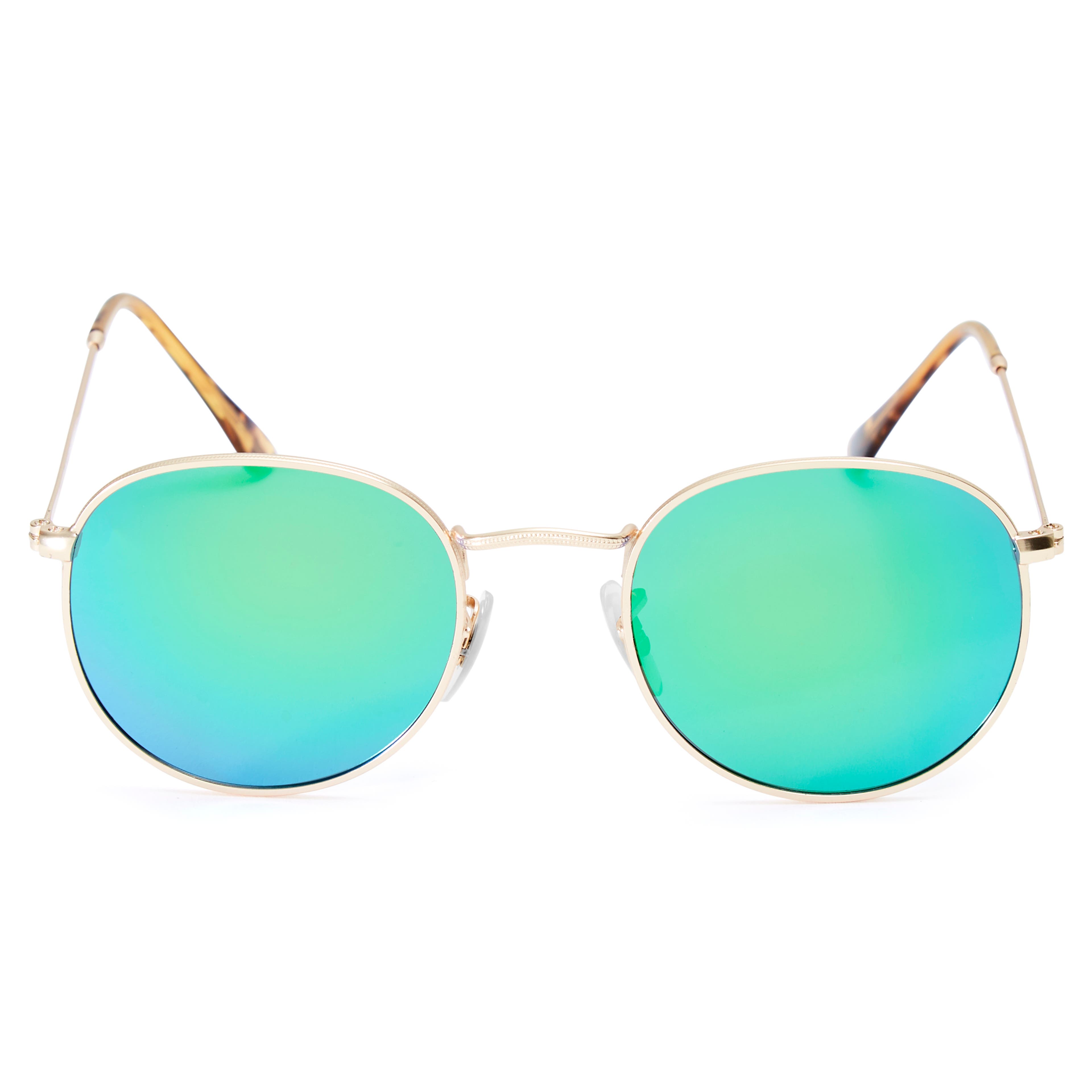 Dandy aranyszínű keretes, zöld polarizált lencsés napszemüveg