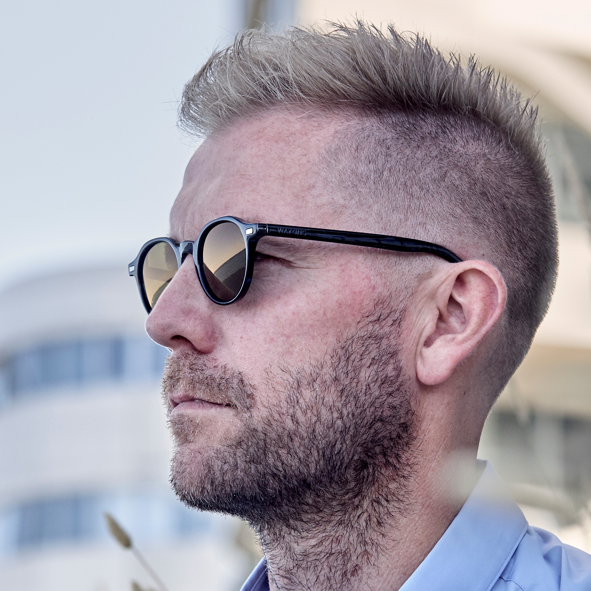 Gafas de sol negras y marrones Wade Wagner  - 8