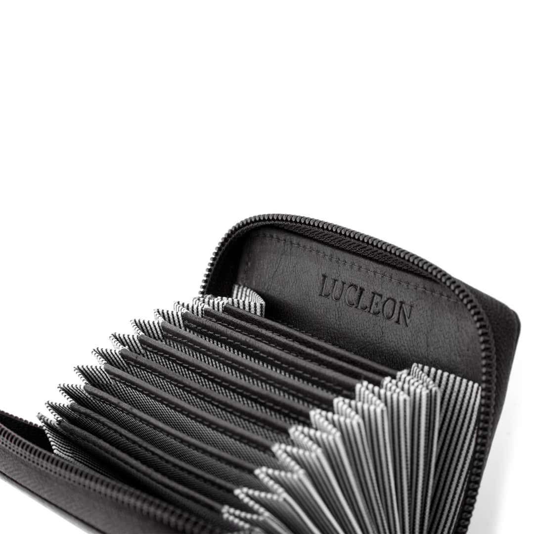 Black California Leather Card Holder | In stock! | Lucleon