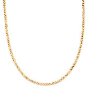 1/5" (4 mm) Gold-Tone Curb Chain Necklace