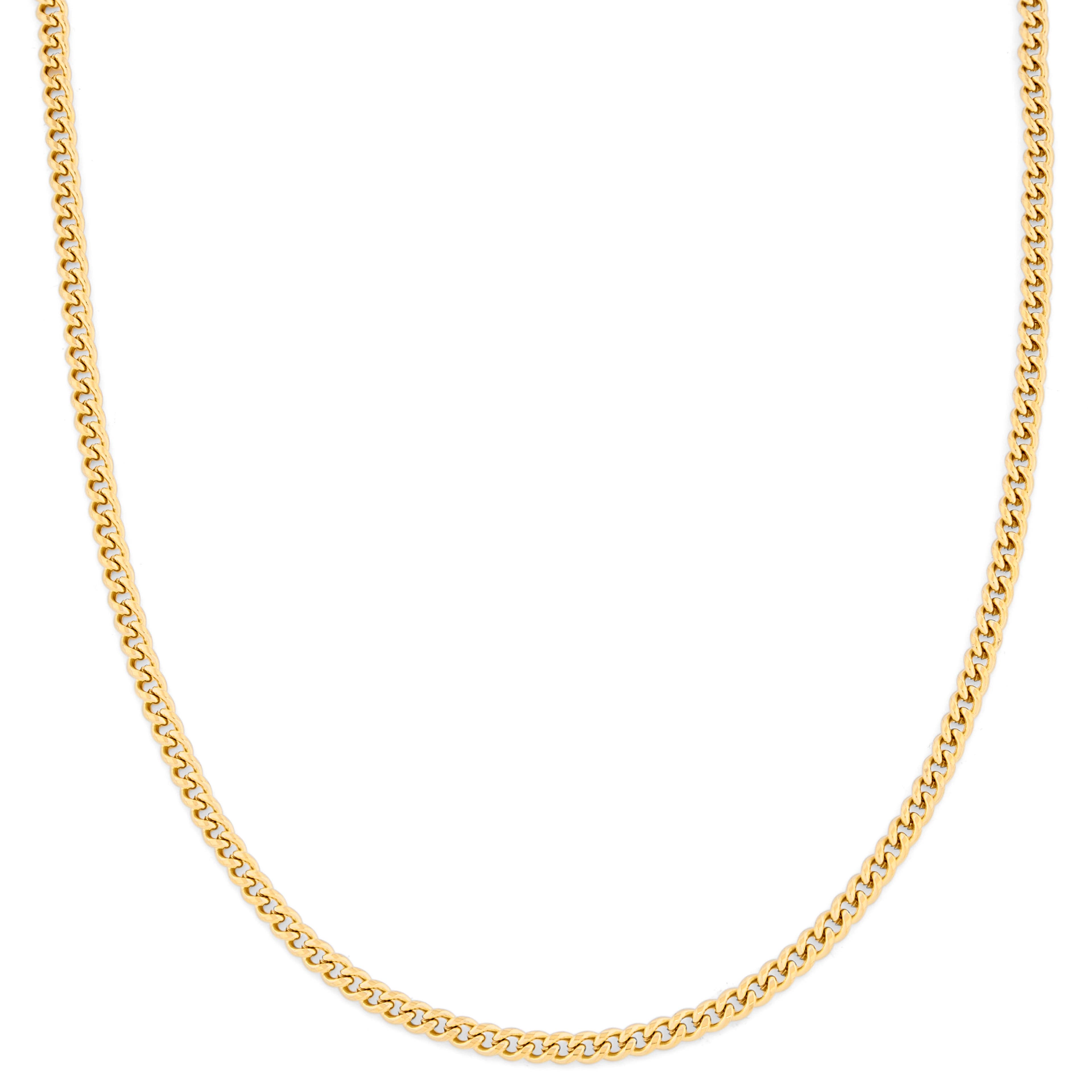 4mm Gold-Tone Chain Necklace