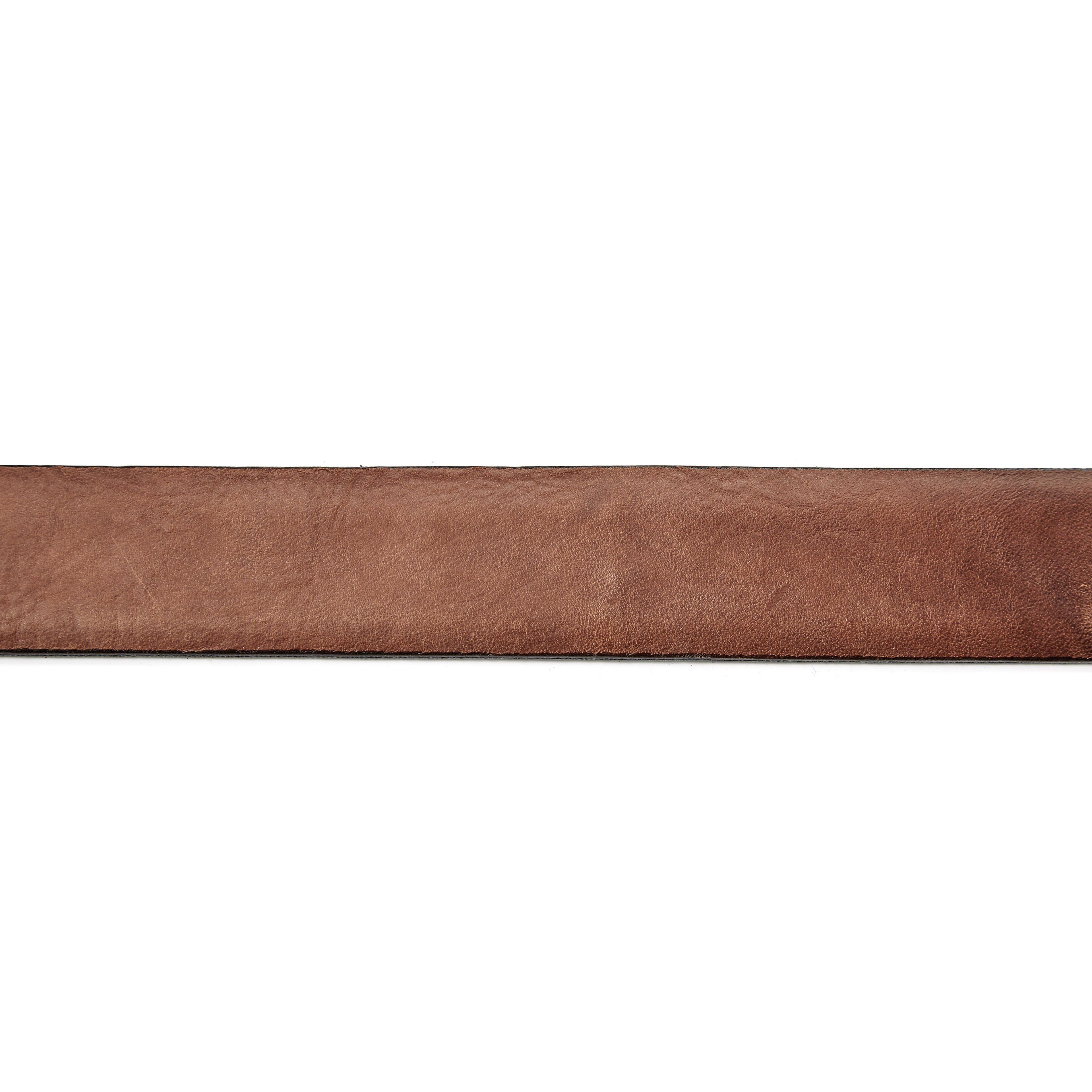 Cintura in pelle marrone chiaro - 4