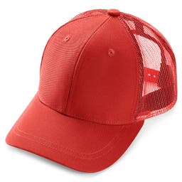 Lacuna | Червена шапка с козирка и мрежа