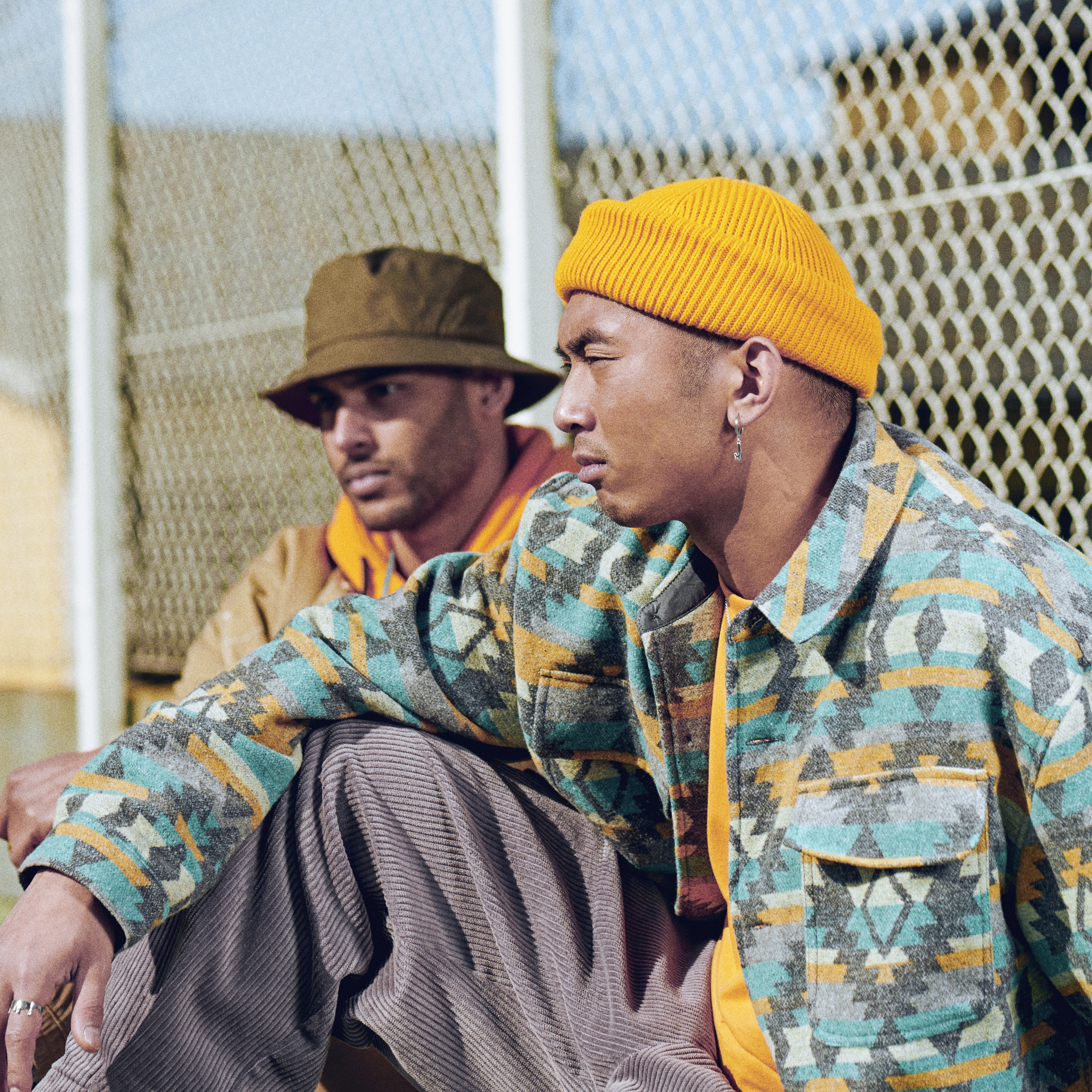 Fahrenheit | Melting Steel Initial J Earring - 4