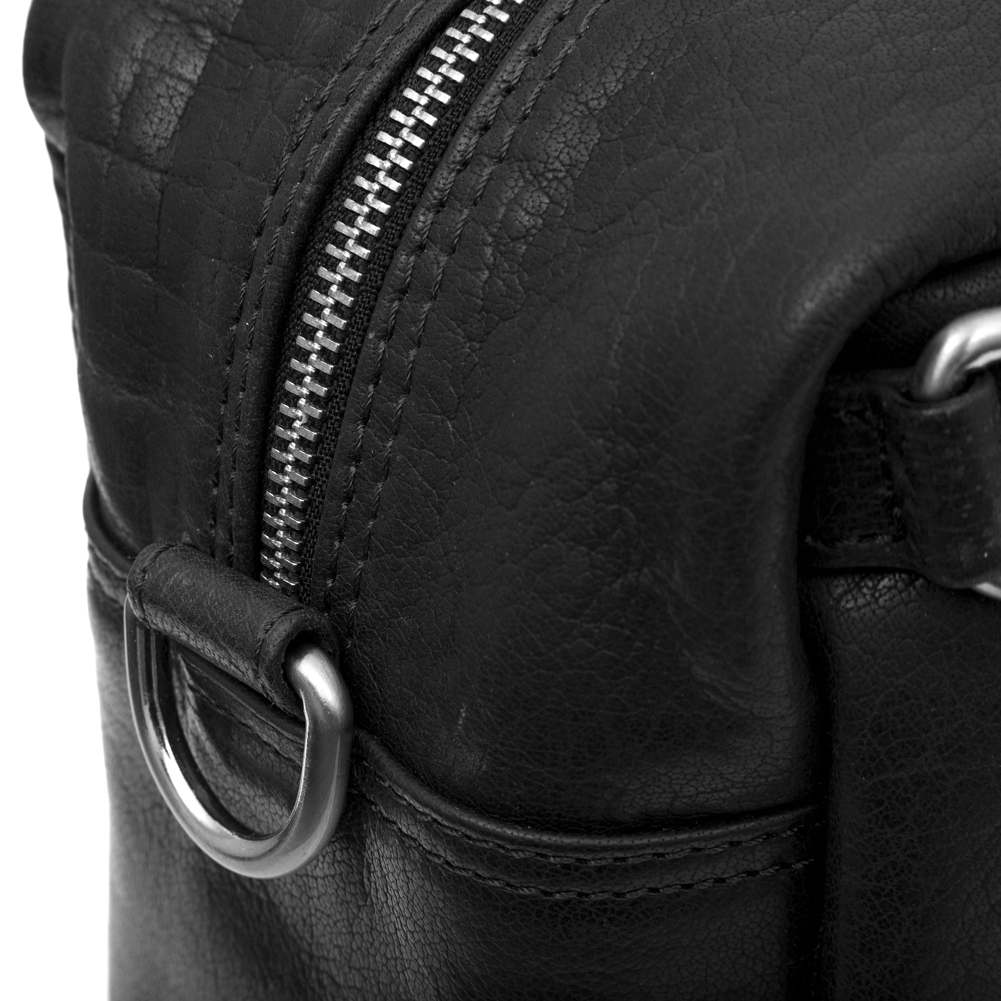Sac de voyage Montréal Combi en cuir noir  - 15