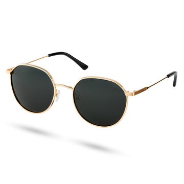 Willem Thea Gold-Tone & Grey Sunglasses