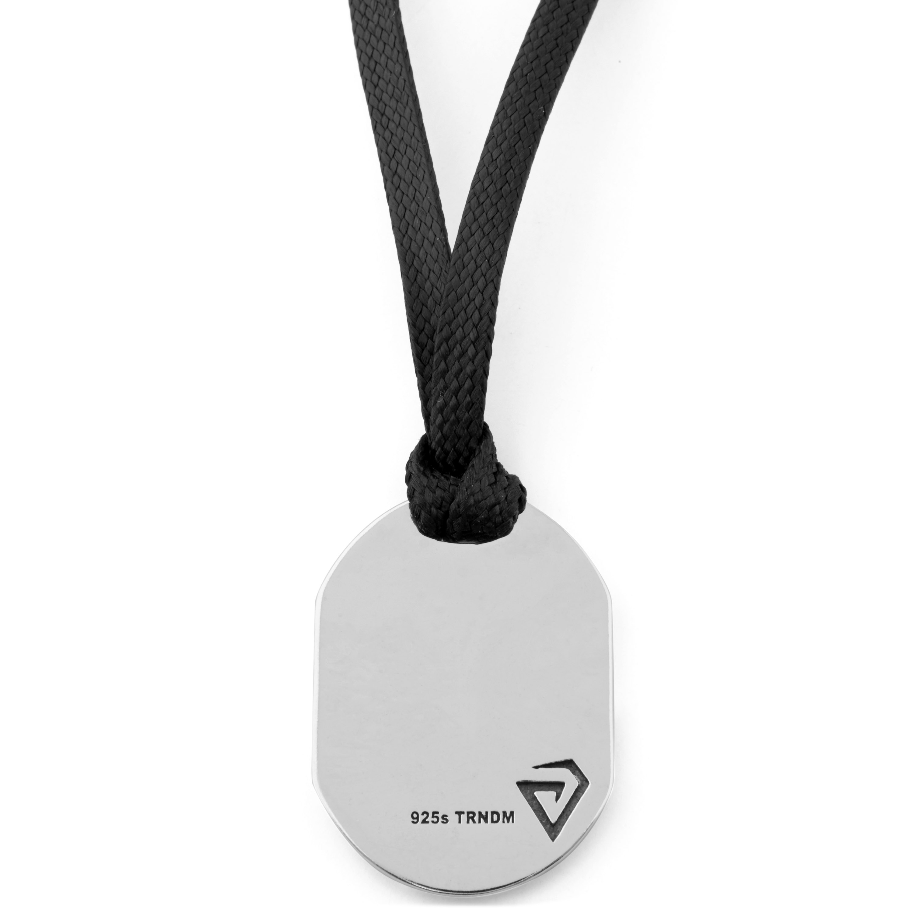 Kaksitasoinen yksinkertainen hopearisti, 925-hopeaa  - 3