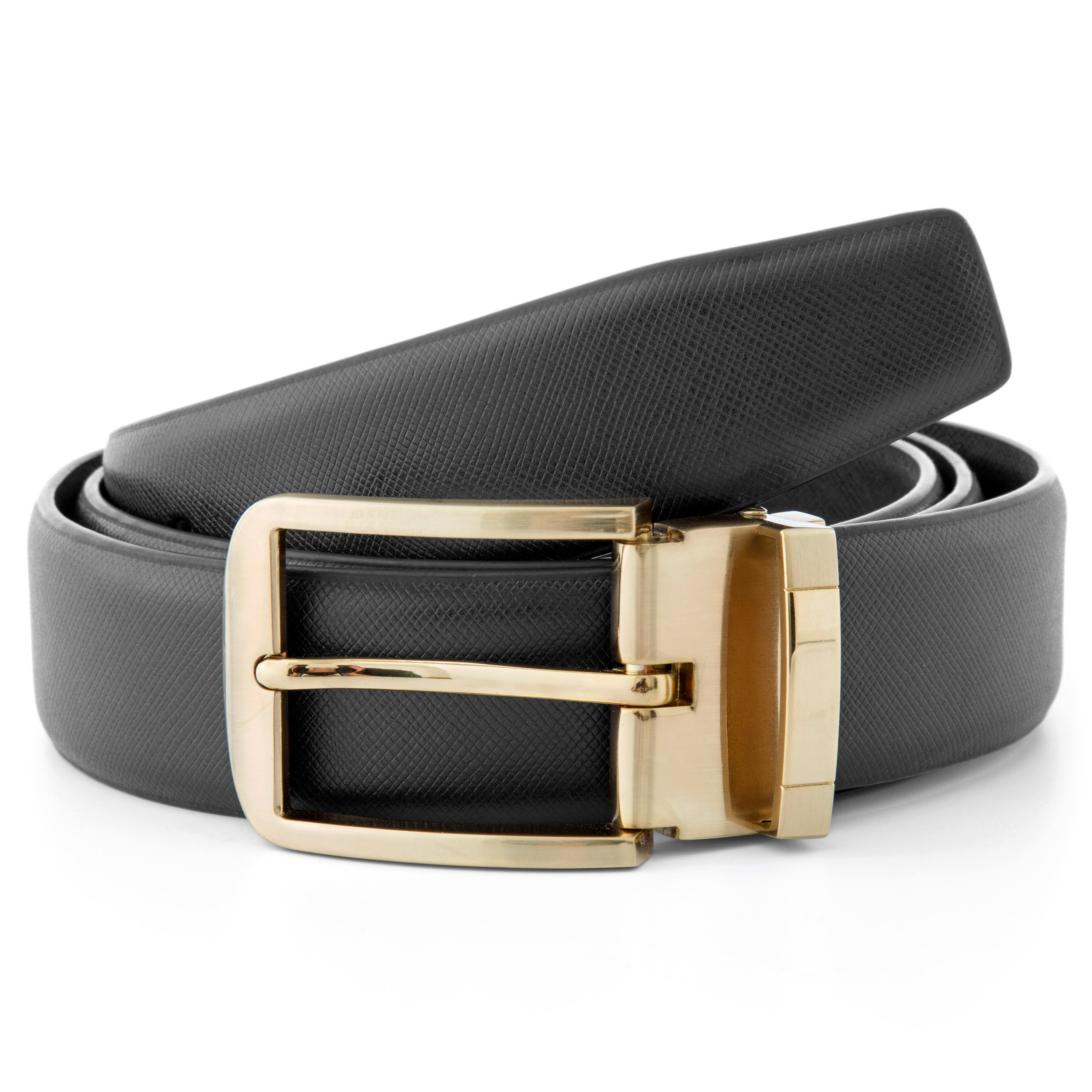 Lekkert Skinnbelte med Gullspenne - 1