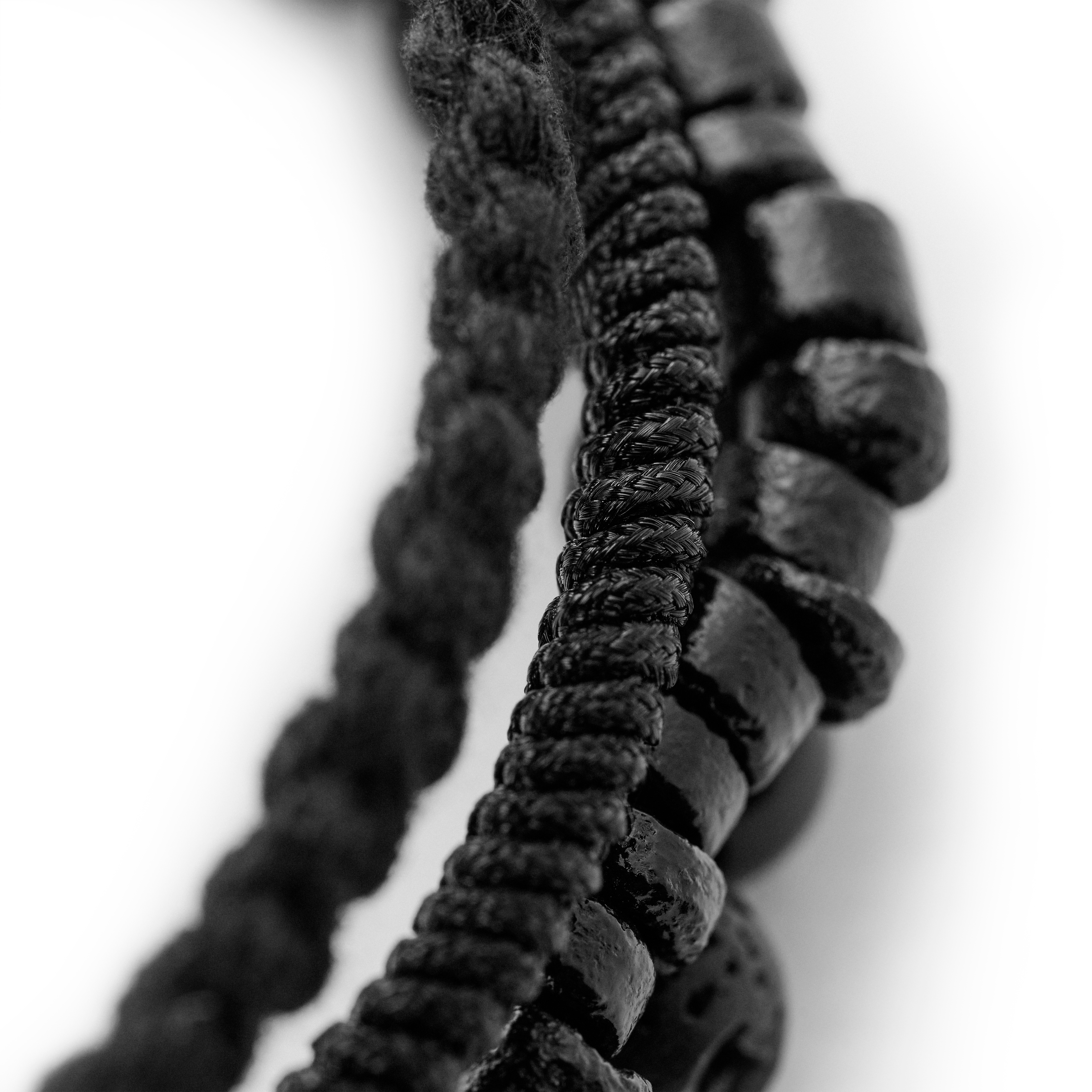 Armbånd av Lavastein, Onyks, Konostre og Gullbelagt Sterlig Sølv - 4