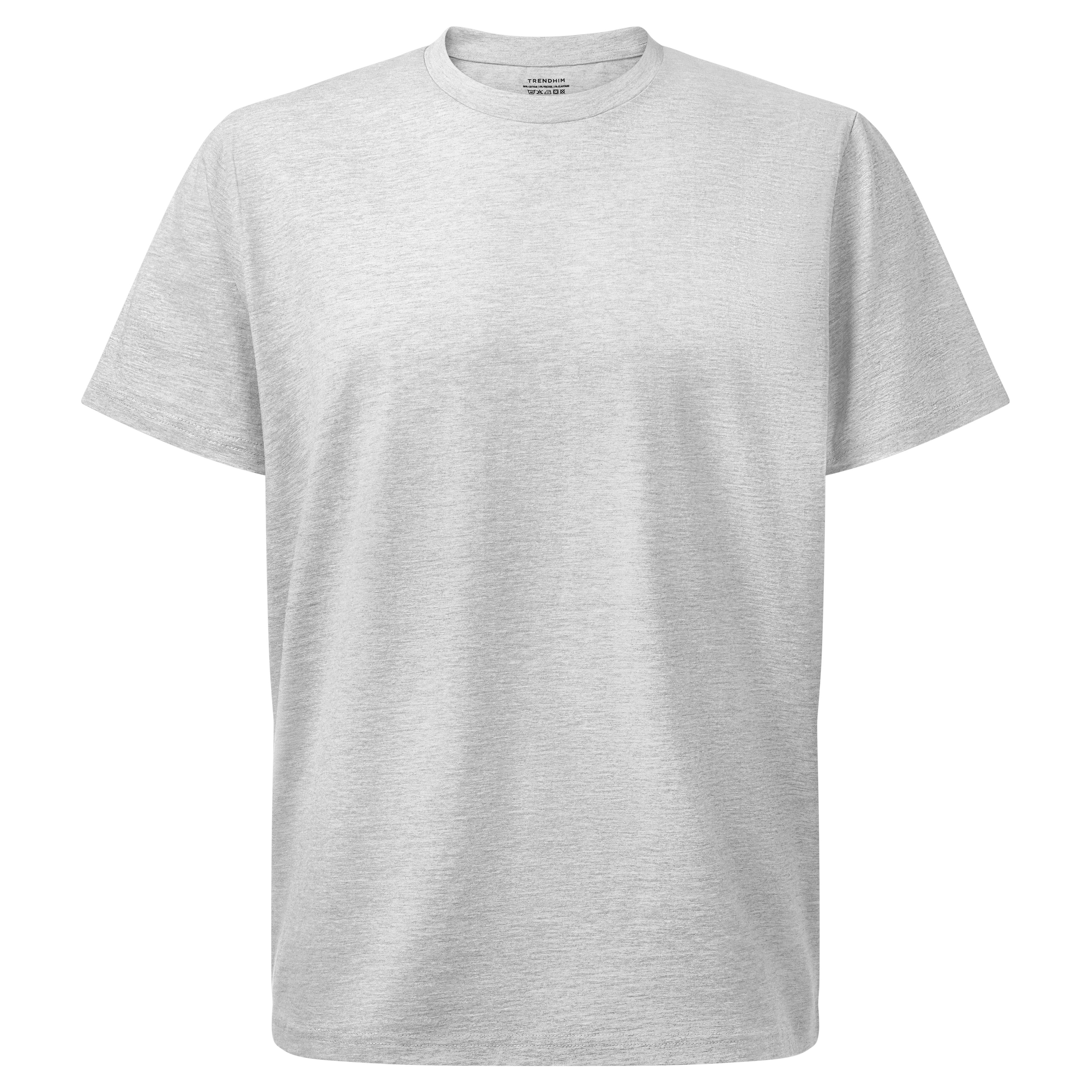 TrueFeel | T-shirt Cinza-claro em Algodão TrueFeel | T-shirt Cinza-claro em Algodão