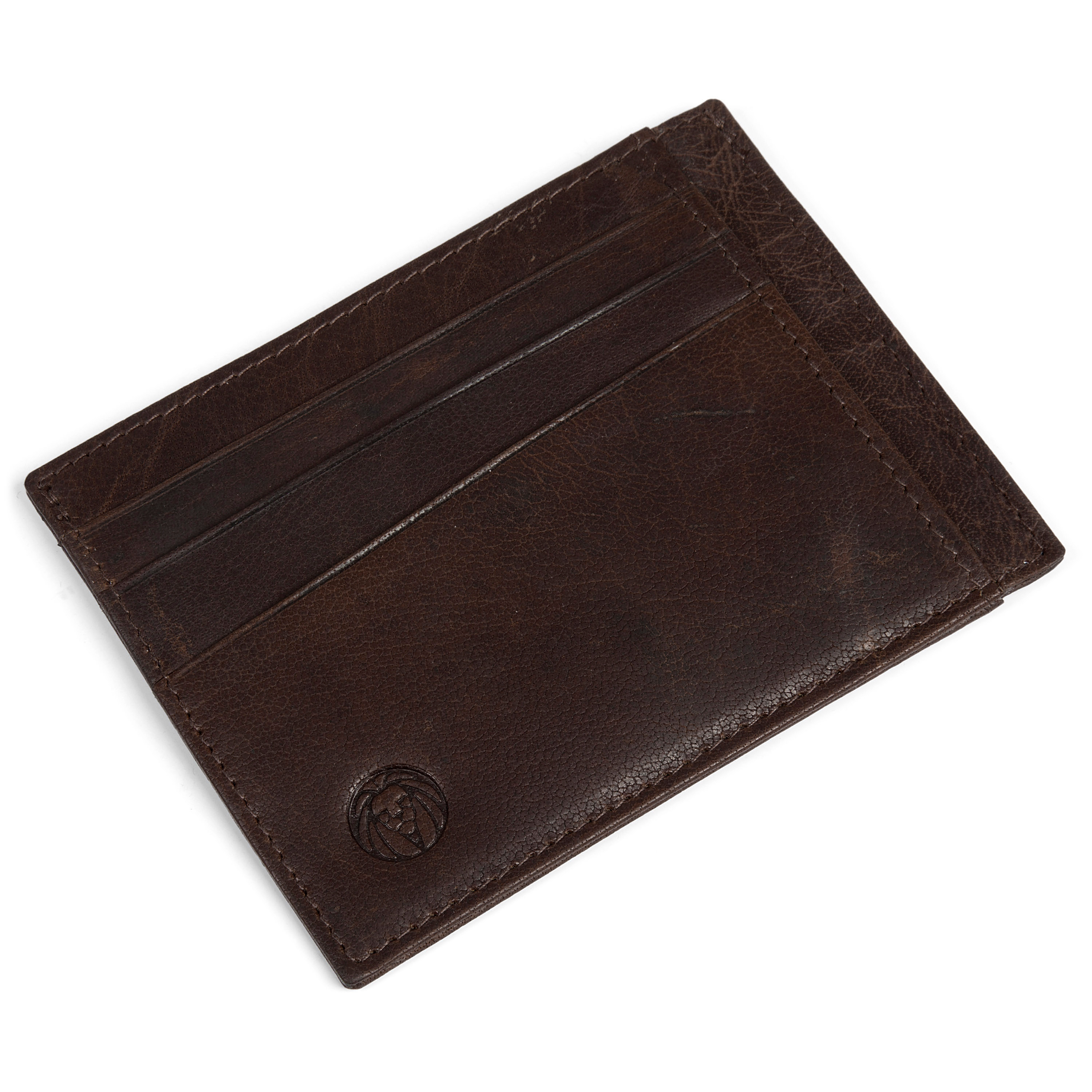 Montreal Brown RFID Leather Card Holder - 3