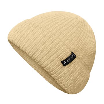 Nordic | Lys beige ribbestrikket fiskerlue Nordic | Lys beige ribbestrikket fiskerlue