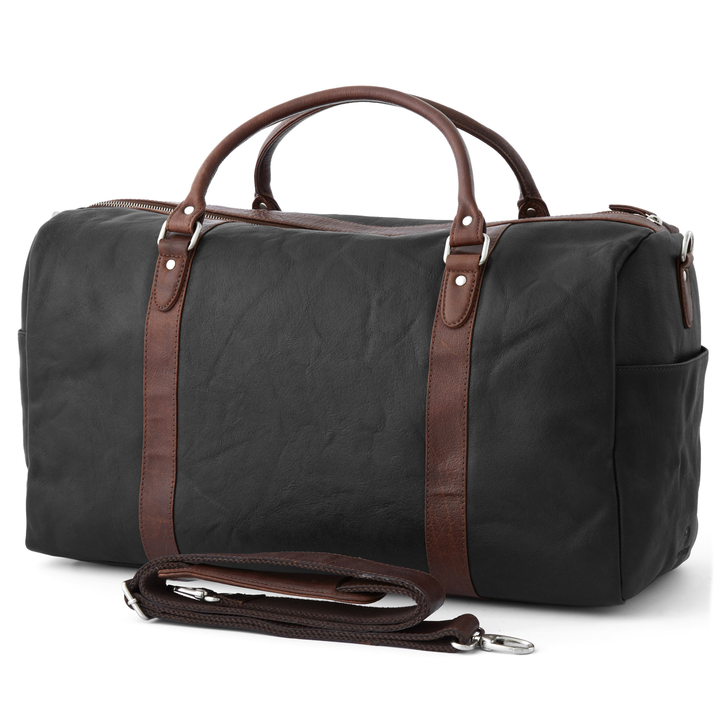 Μαύρη & Καφέ Τσάντα Duffel California - 3