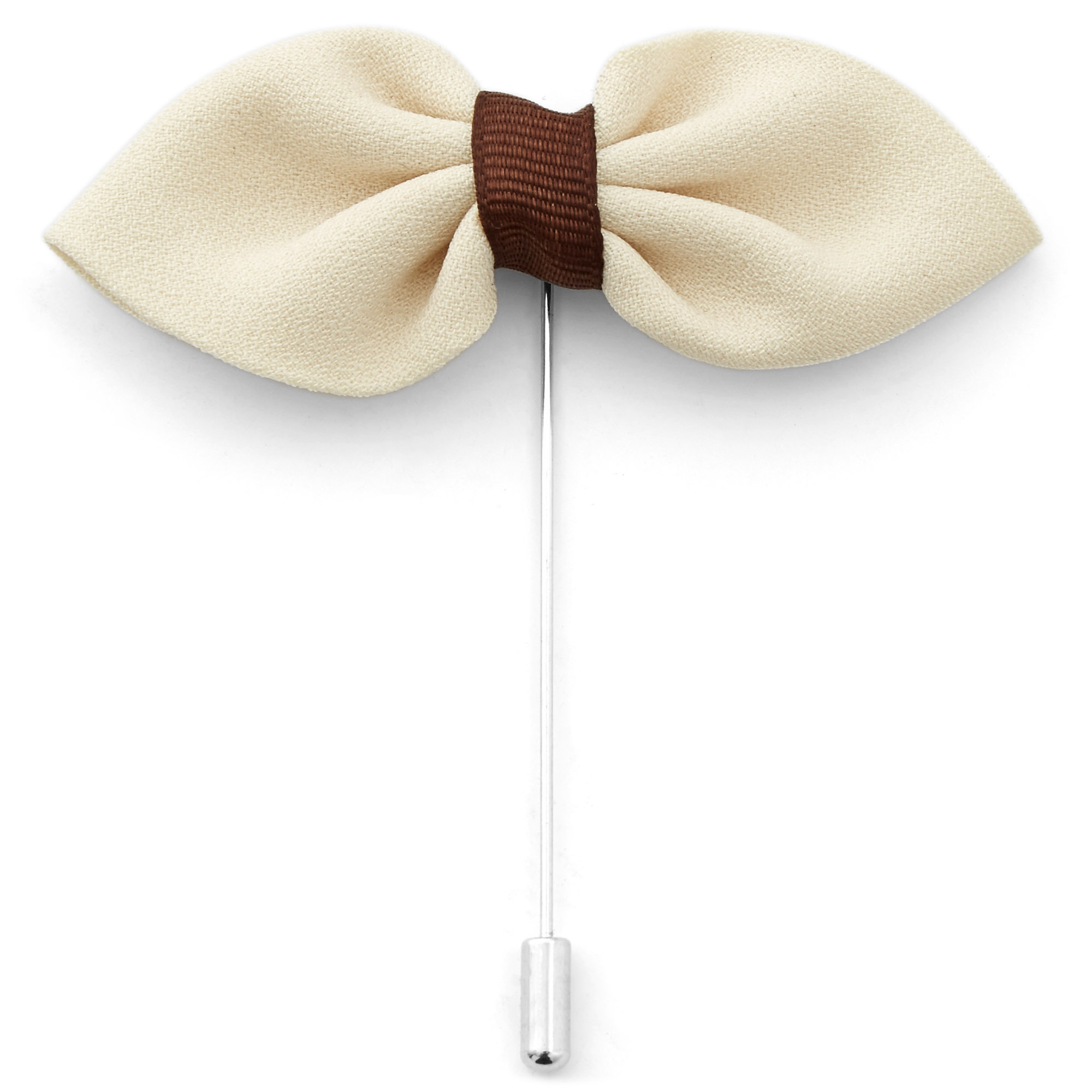 Rosett Krämvit Kavajnål - 1