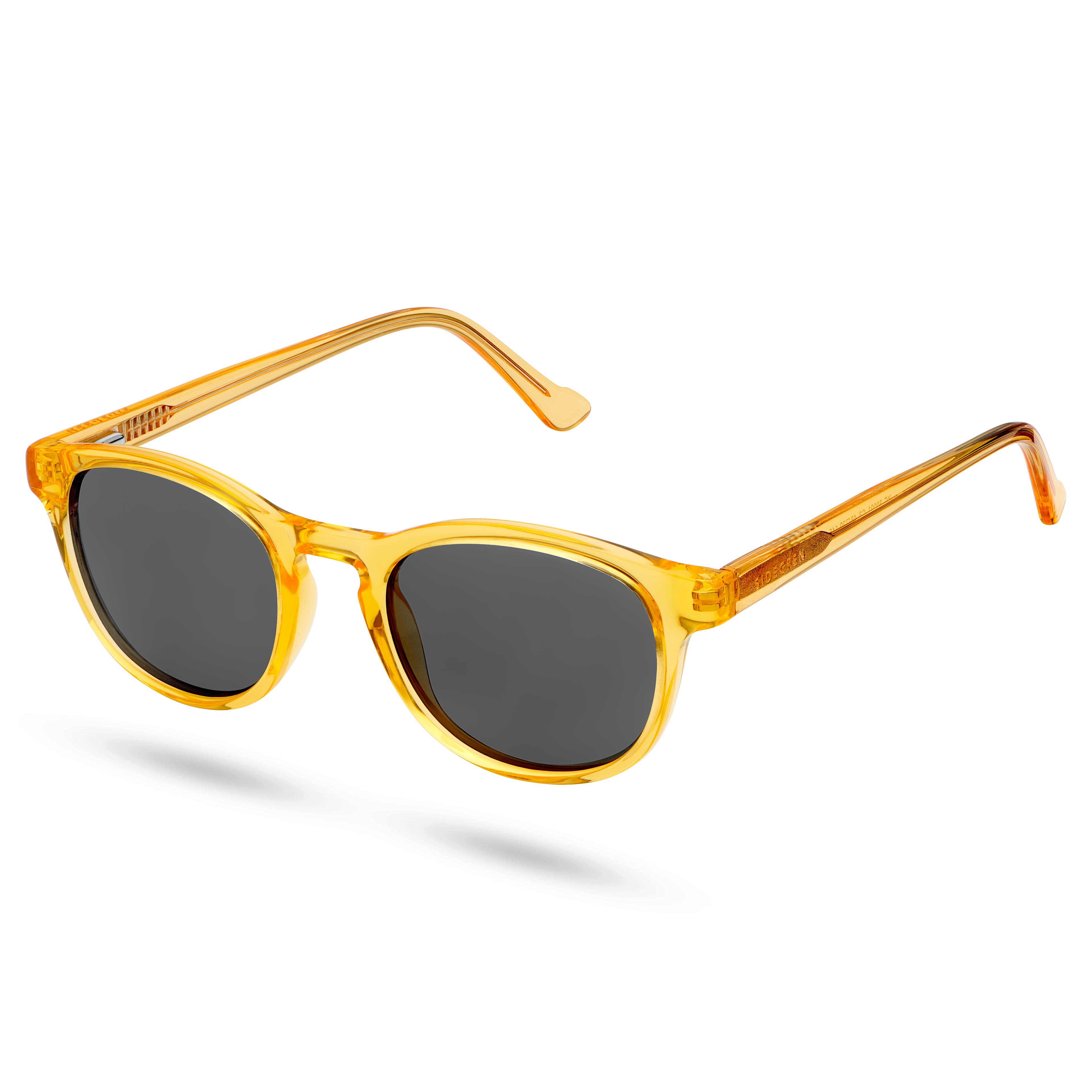 Classic Yellow & Dark Grey Polarised Sunglasses
