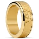 Enthumema | 8 mm gehämmerter Gold-Ton Fidget Ring Enthumema | 8 mm gehämmerter Gold-Ton Fidget Ring