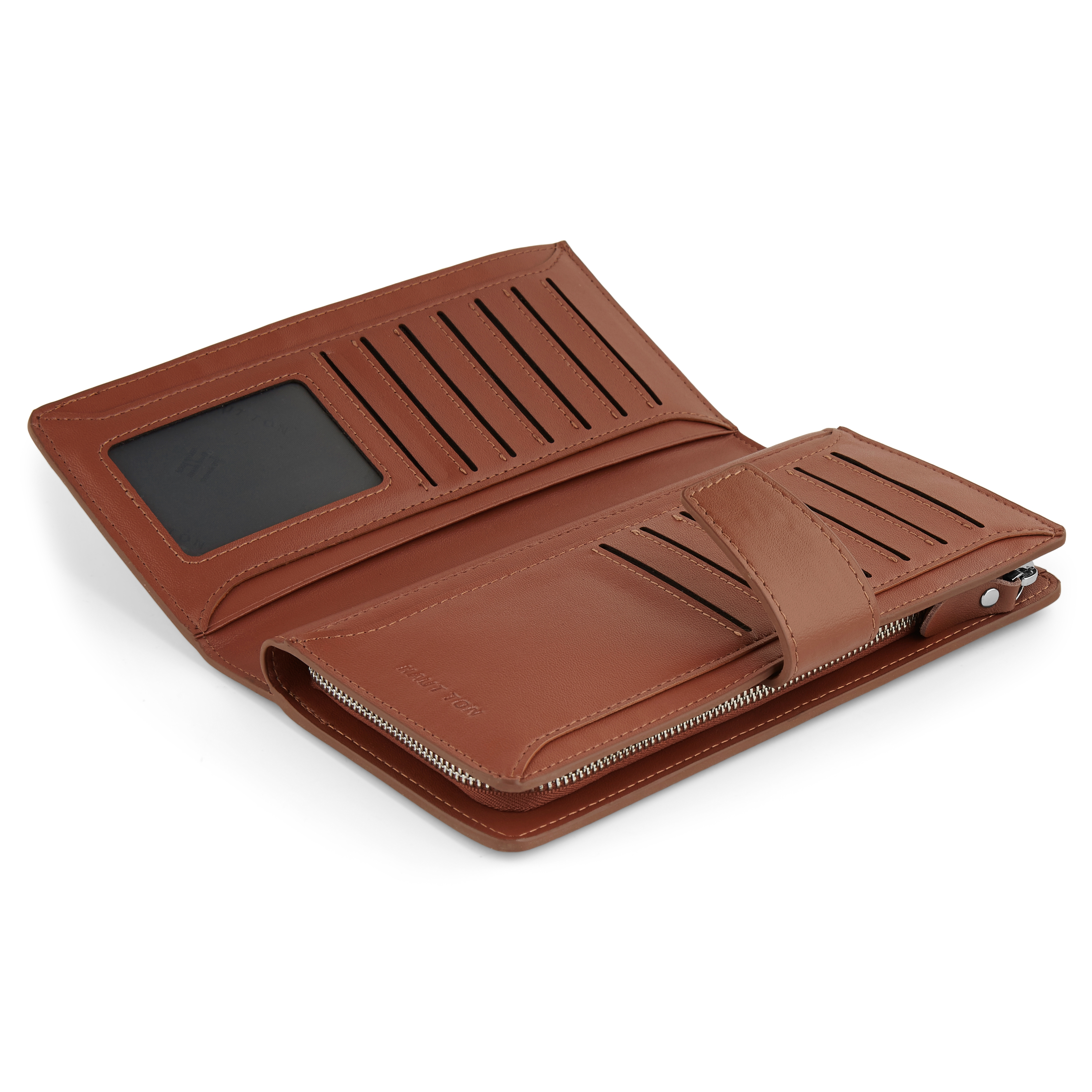 Sileä pitkä ruskea lompakko - 4