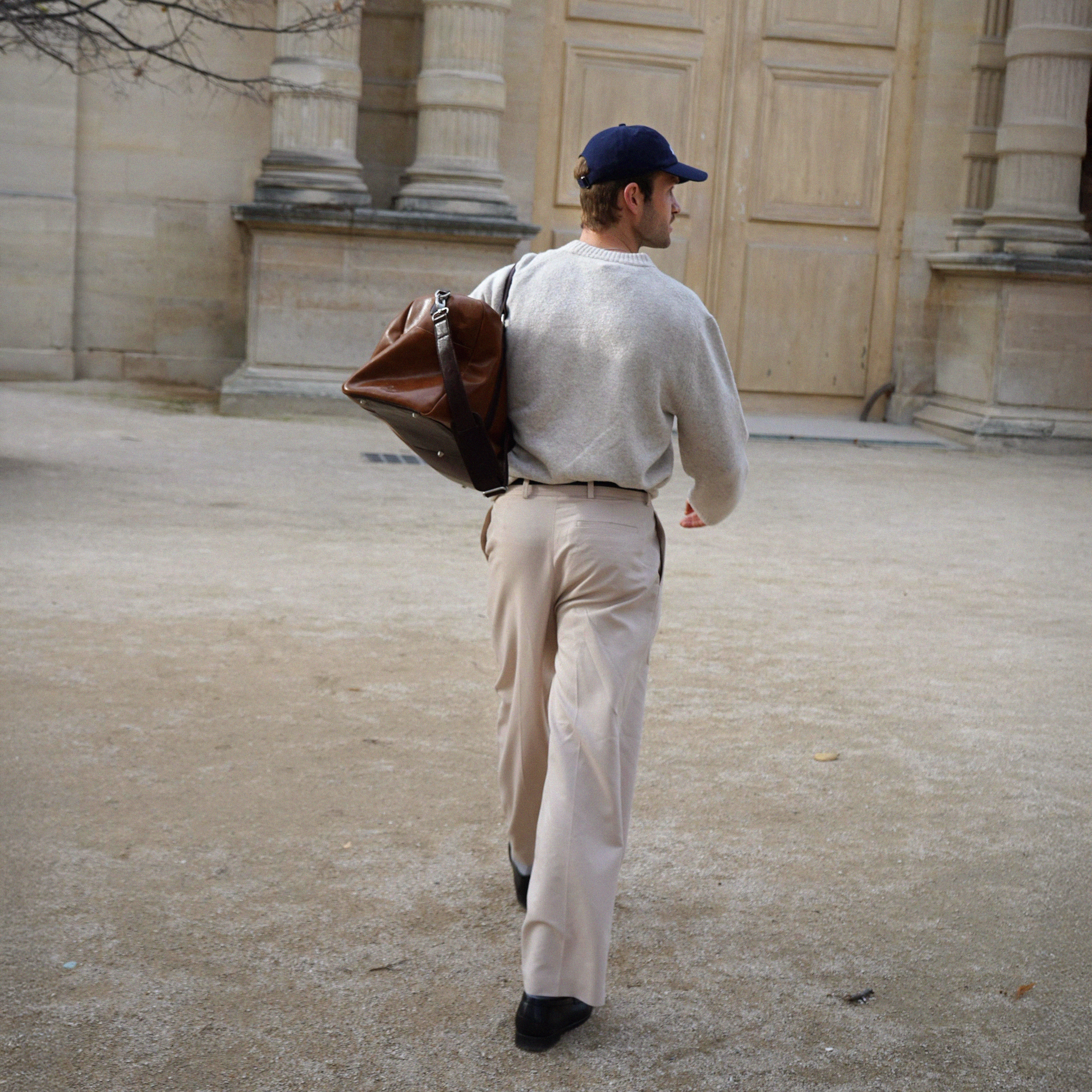 Světle hnědá taška California s tmavě hnědými detaily - 3