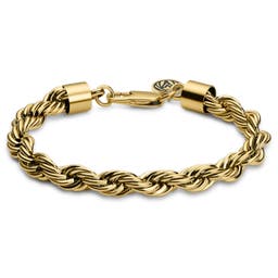 Essentials | 8 mm Gold-Tone Rope Chain Bracelet