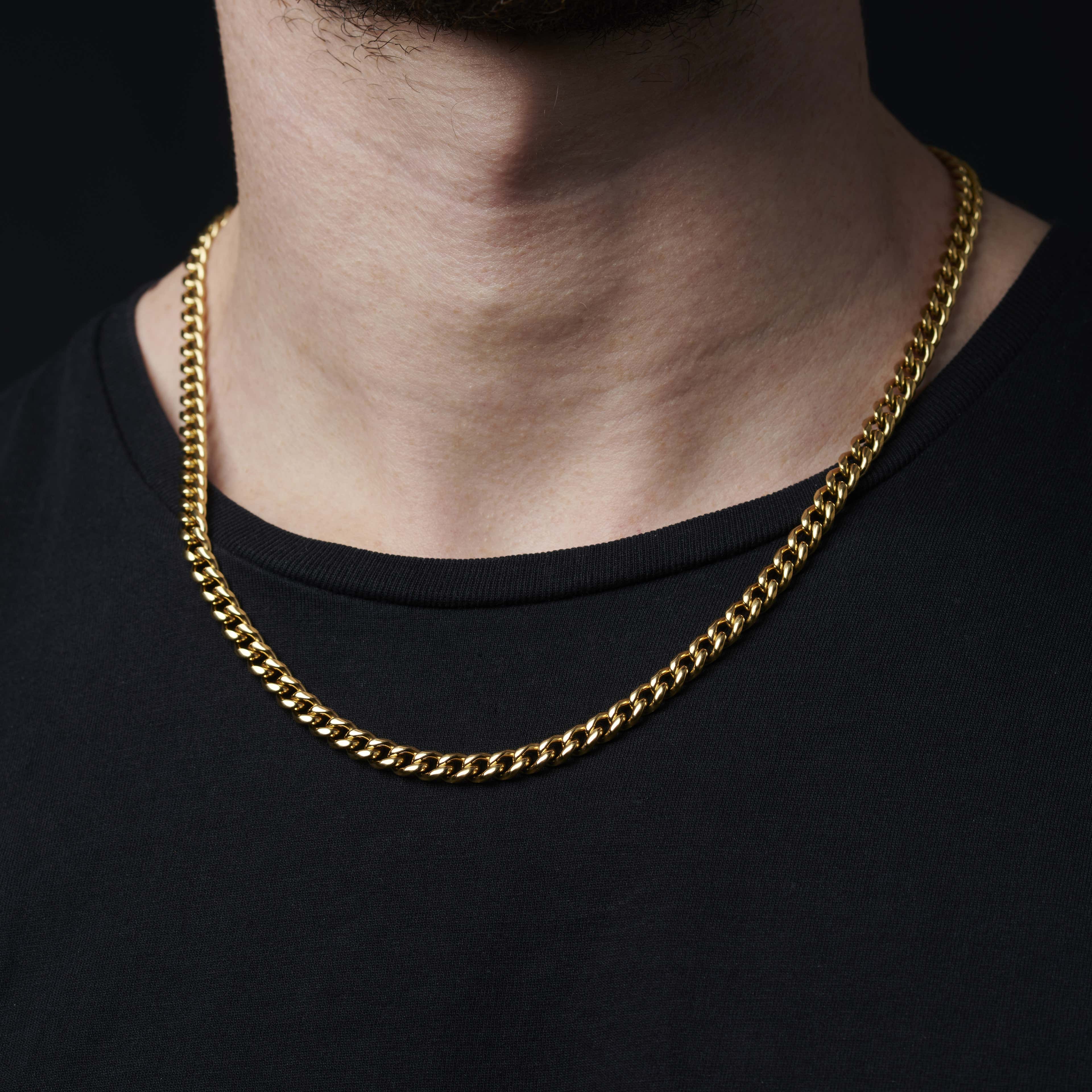 6mm Gold-Tone Chain Necklace - 6 - hover gallery