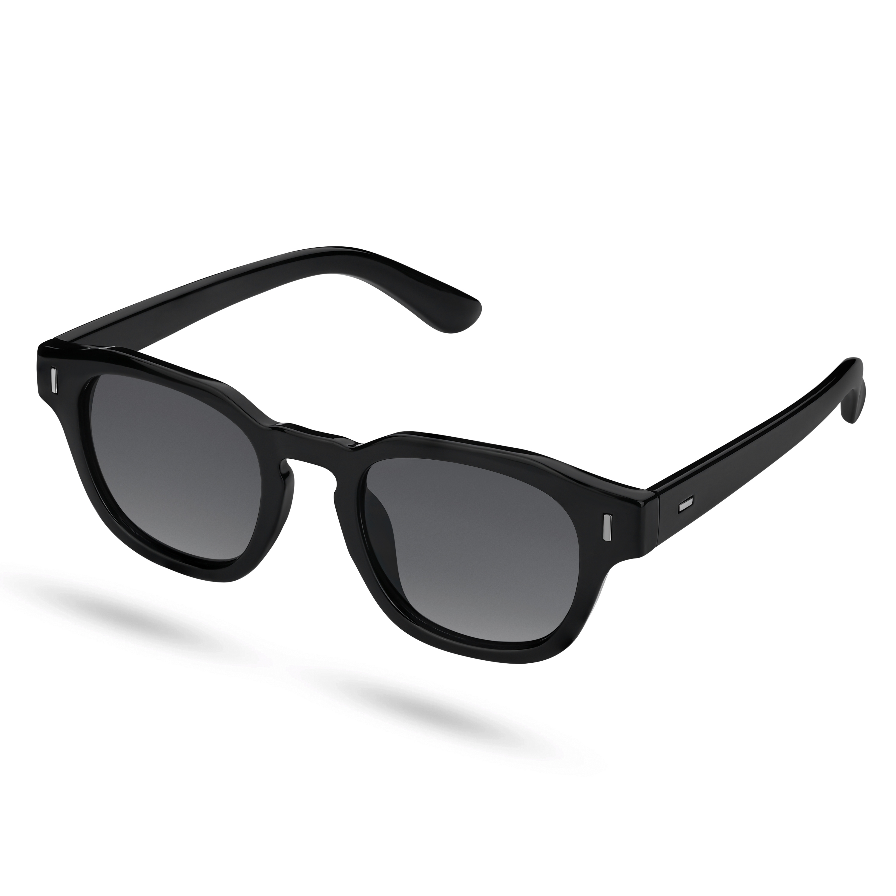 Schwarze geometrische Hornrand Sonnenbrille




 - 2