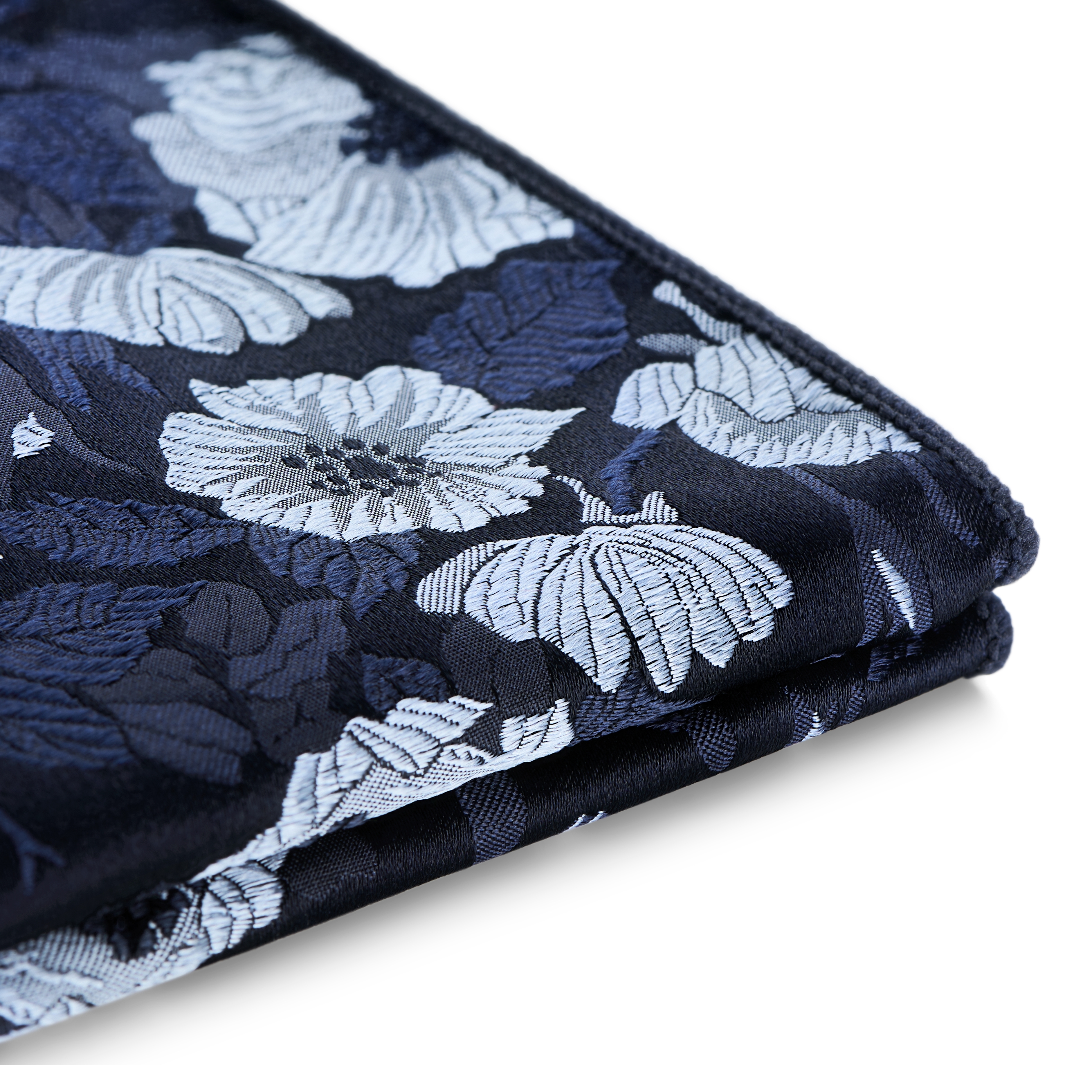 Dianthus | Blue Silk Flower Pocket Square - 3