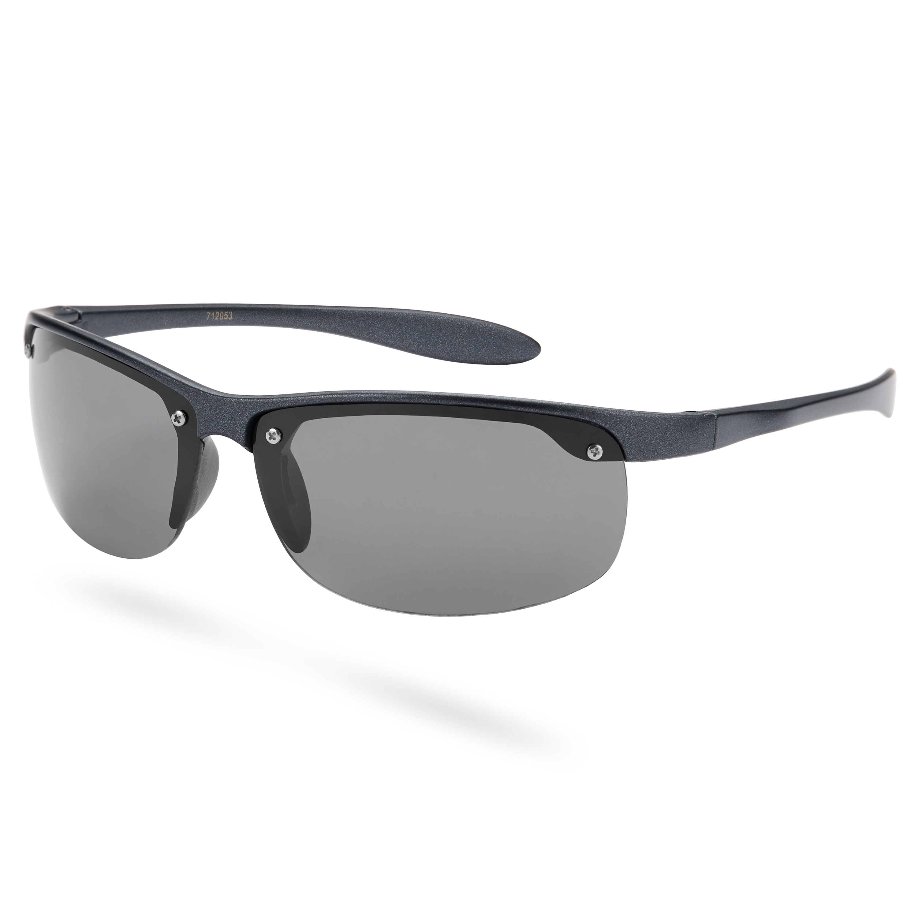 Gunmetal & Røgfarvede Wraparound Sportssolbriller - 2