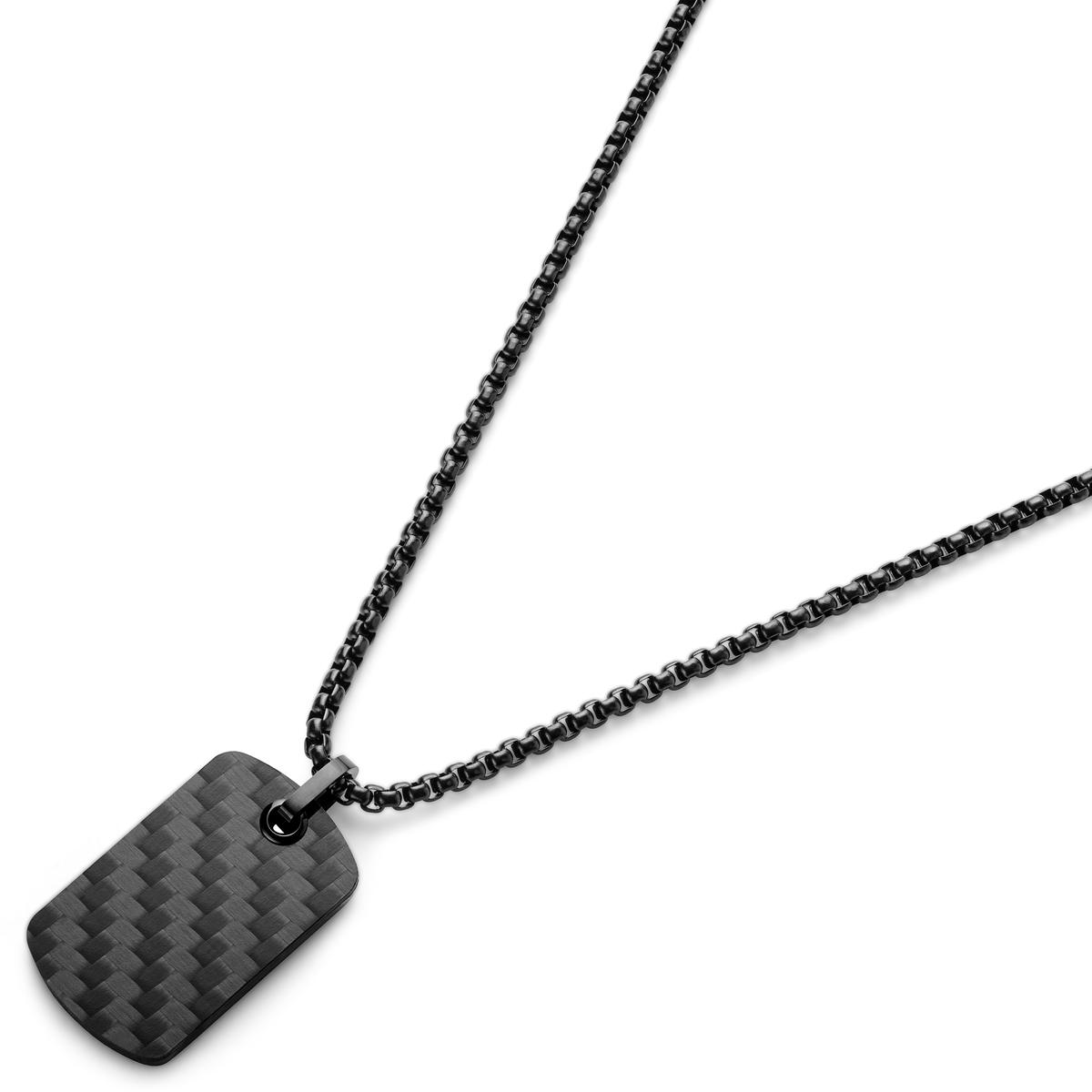 Joyería Collar Hombre Acero Inoxidable, Collar Negro Hombre, Collar