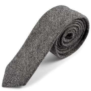Kasmírgyapjú nyakkendő szürke színben