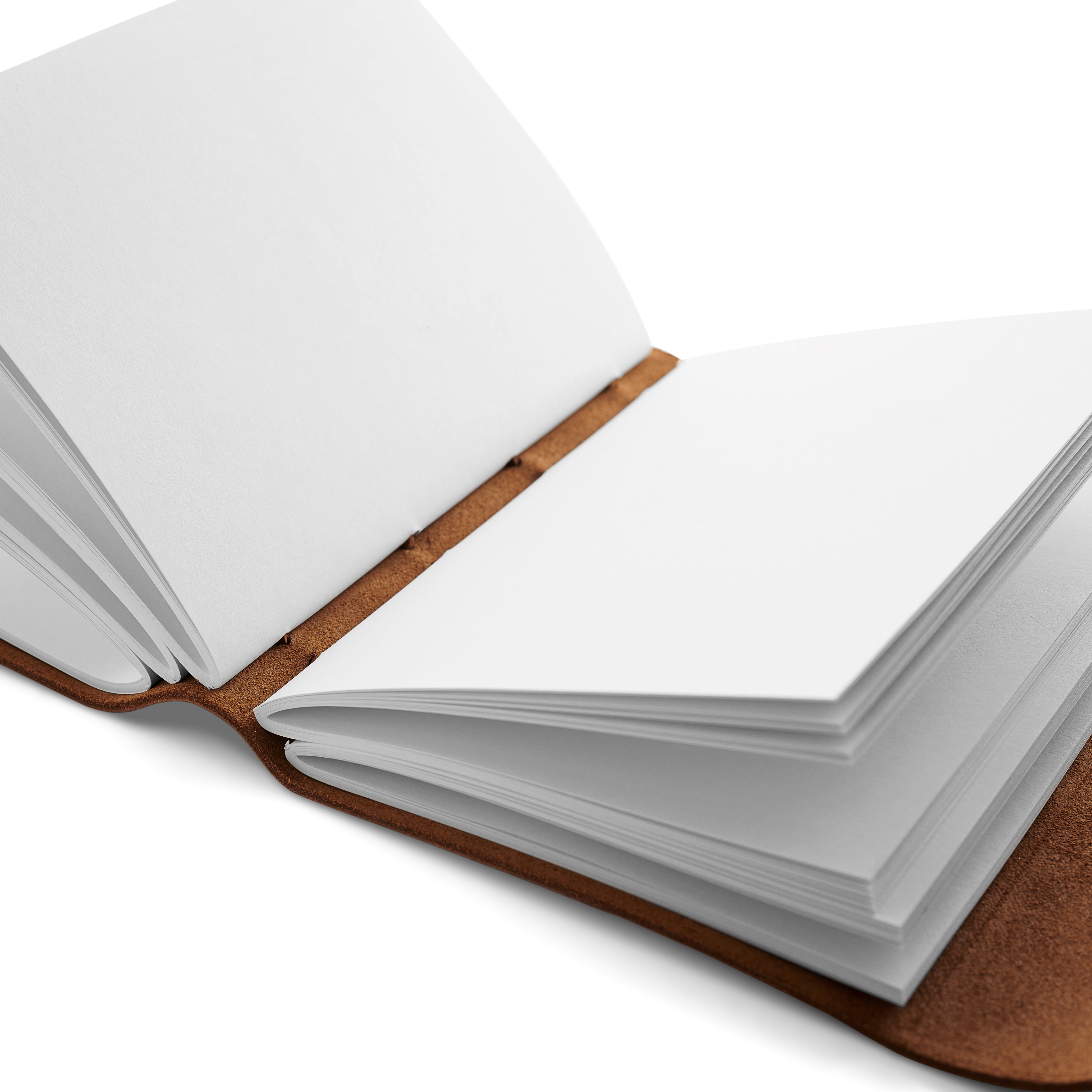 Notizbuch | Dunkelbraunes Leder | Wickelriemen - 8