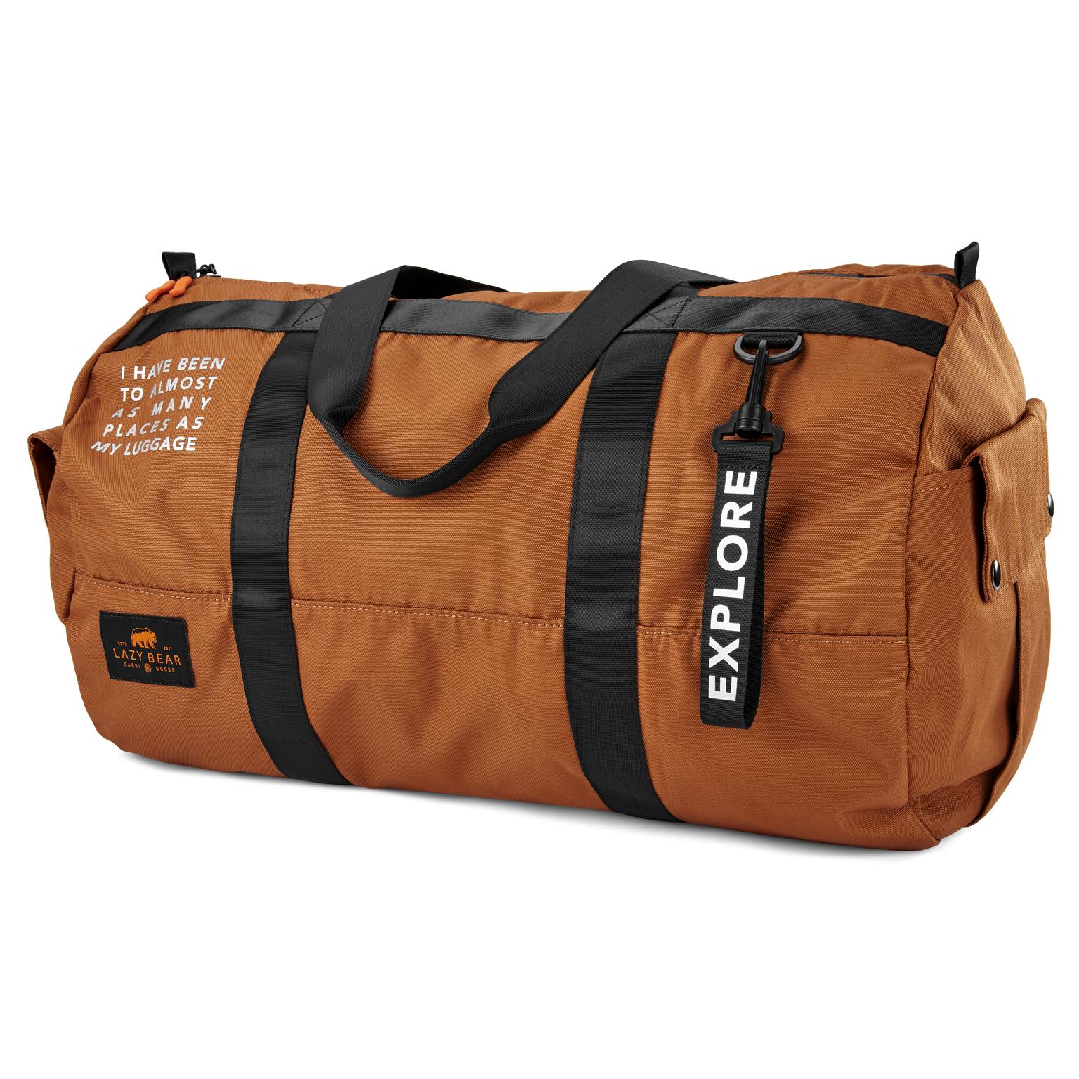 Lealand Brown Foldable Duffel Bag Lealand Brown Foldable Duffel Bag