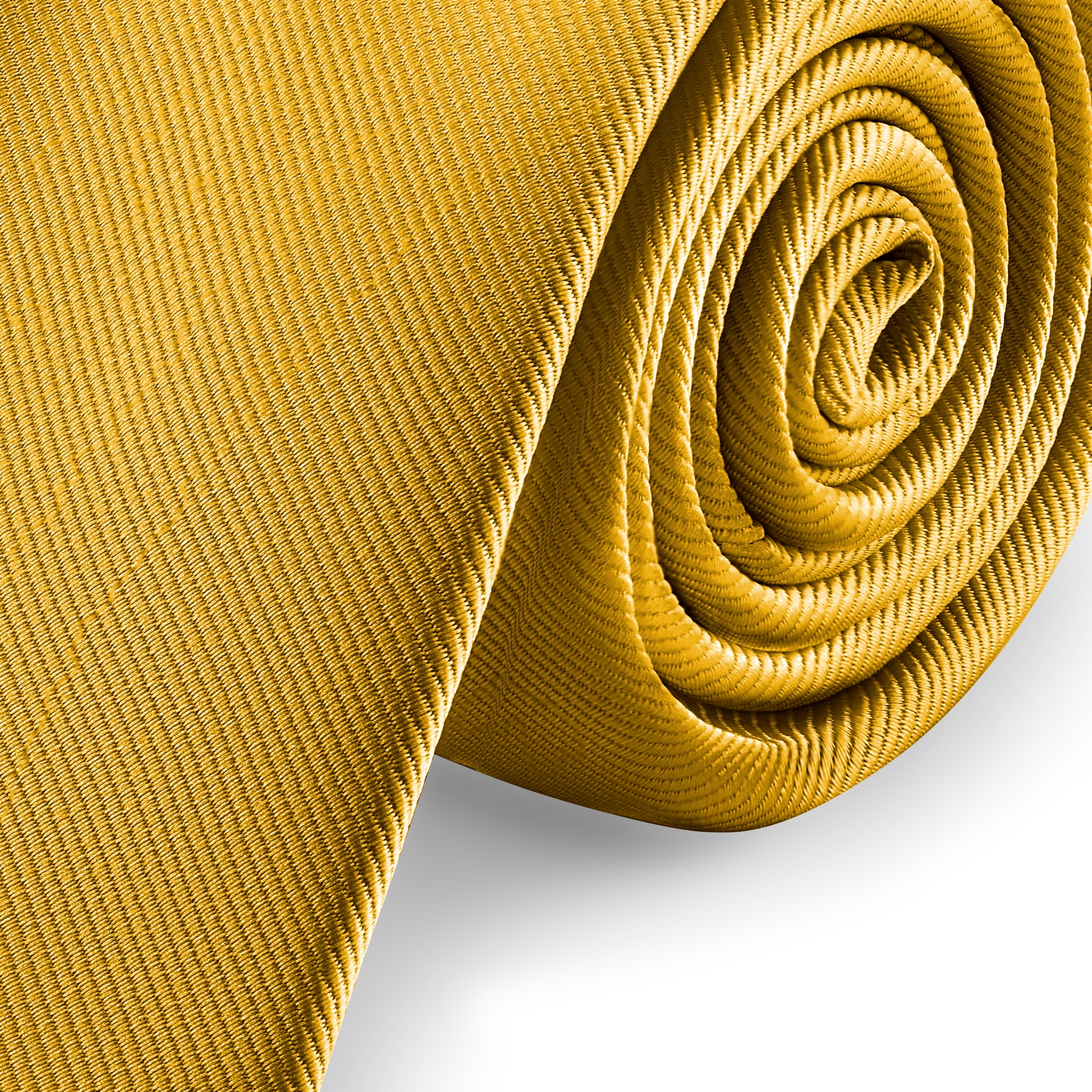 Vékony aranybarna grosgrain nyakkendő - 6 cm - 3